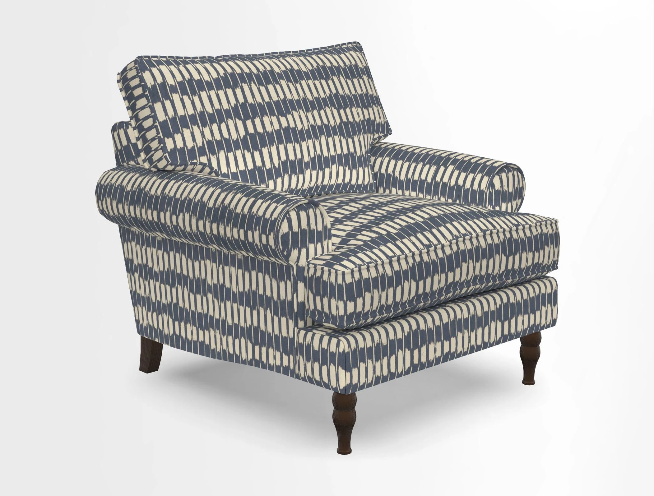 Cooksbridge Chair in Cloth 21 Simple Stripe Bilberry