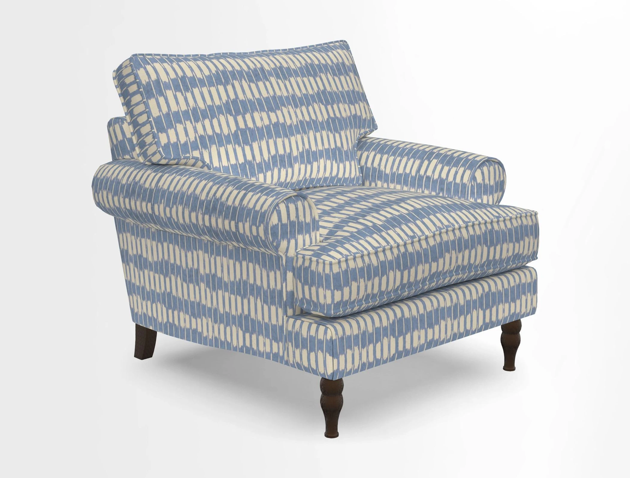 Cooksbridge Chair in Cloth 21 Simple Stripe Bilberry