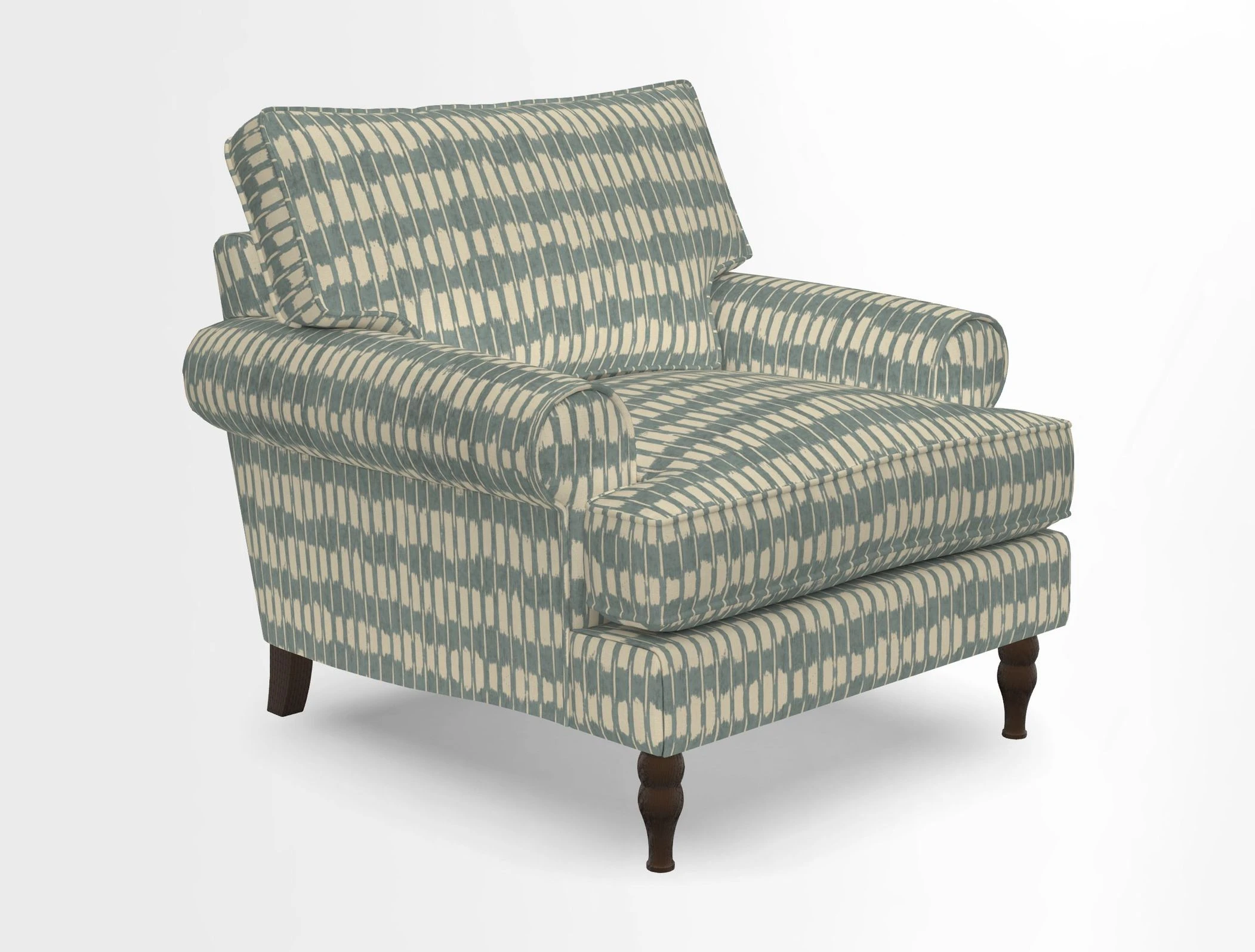 Cooksbridge Chair in Cloth 21 Simple Stripe Bilberry
