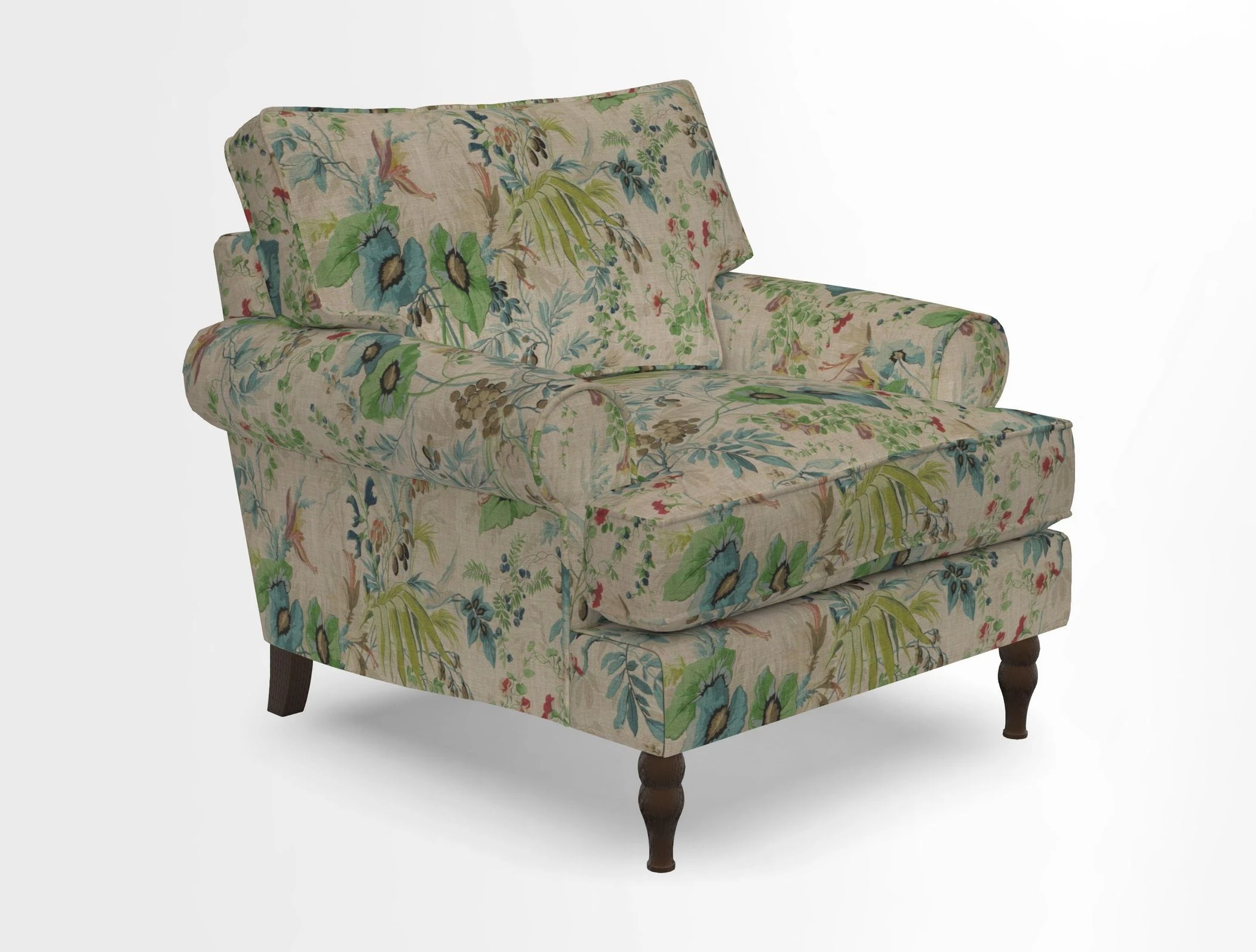 Cooksbridge Chair in Cloth 21 Simple Stripe Bilberry