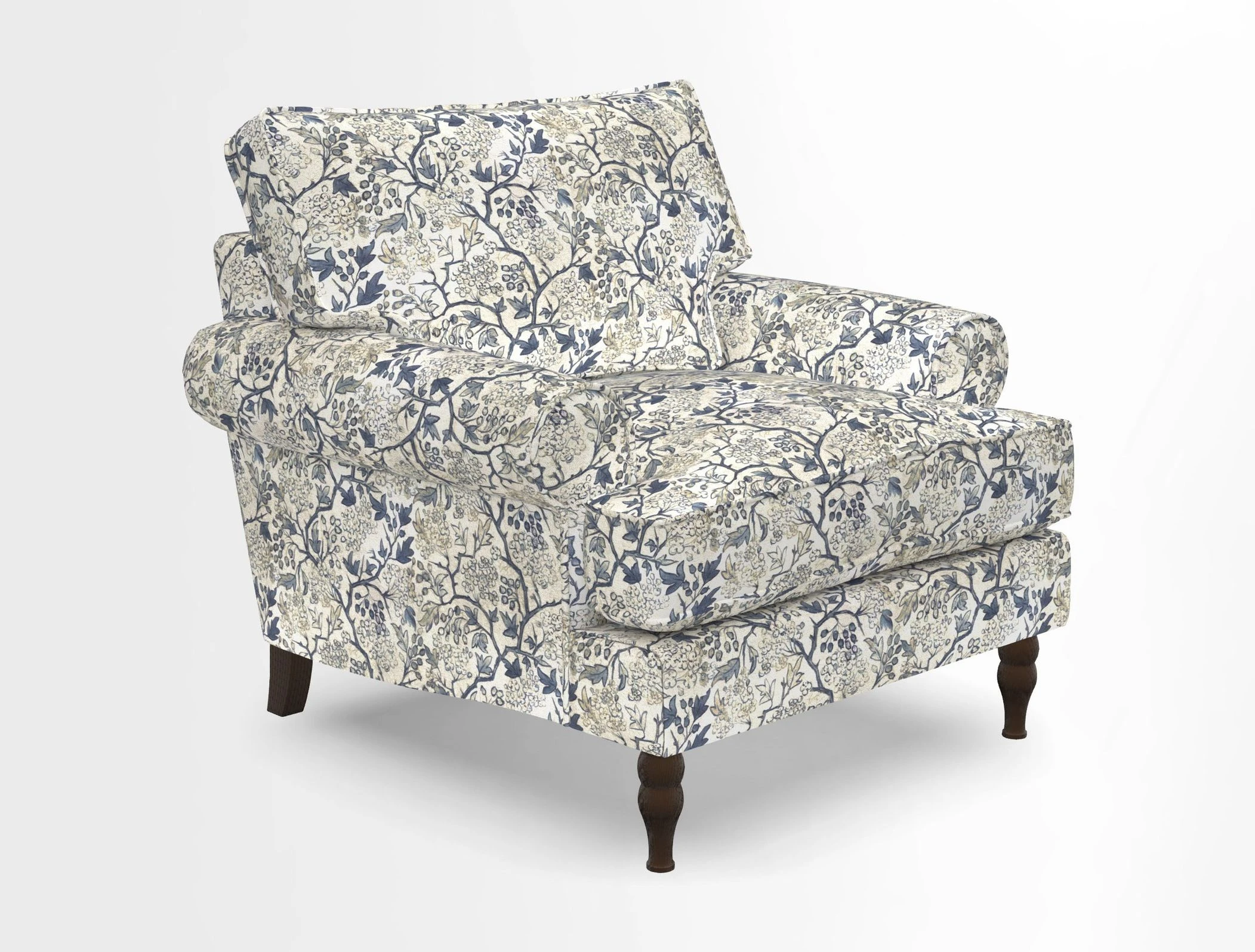 Cooksbridge Chair in Cloth 21 Simple Stripe Bilberry