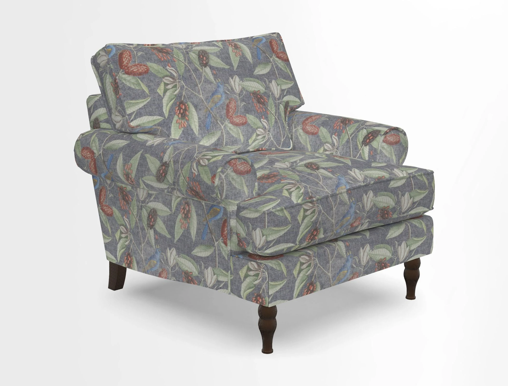 Cooksbridge Chair in Cloth 21 Simple Stripe Bilberry
