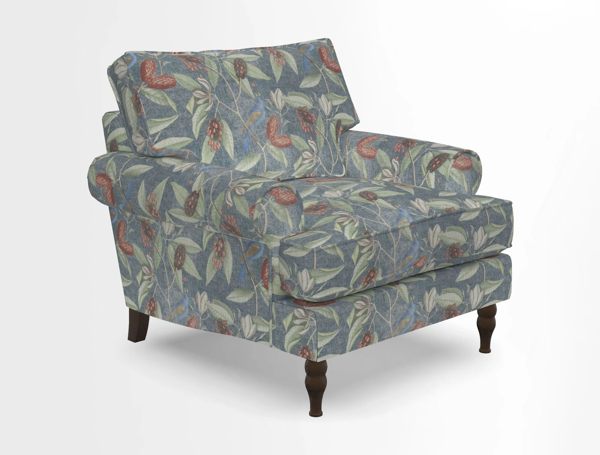 Cooksbridge Chair in Cloth 21 Simple Stripe Bilberry