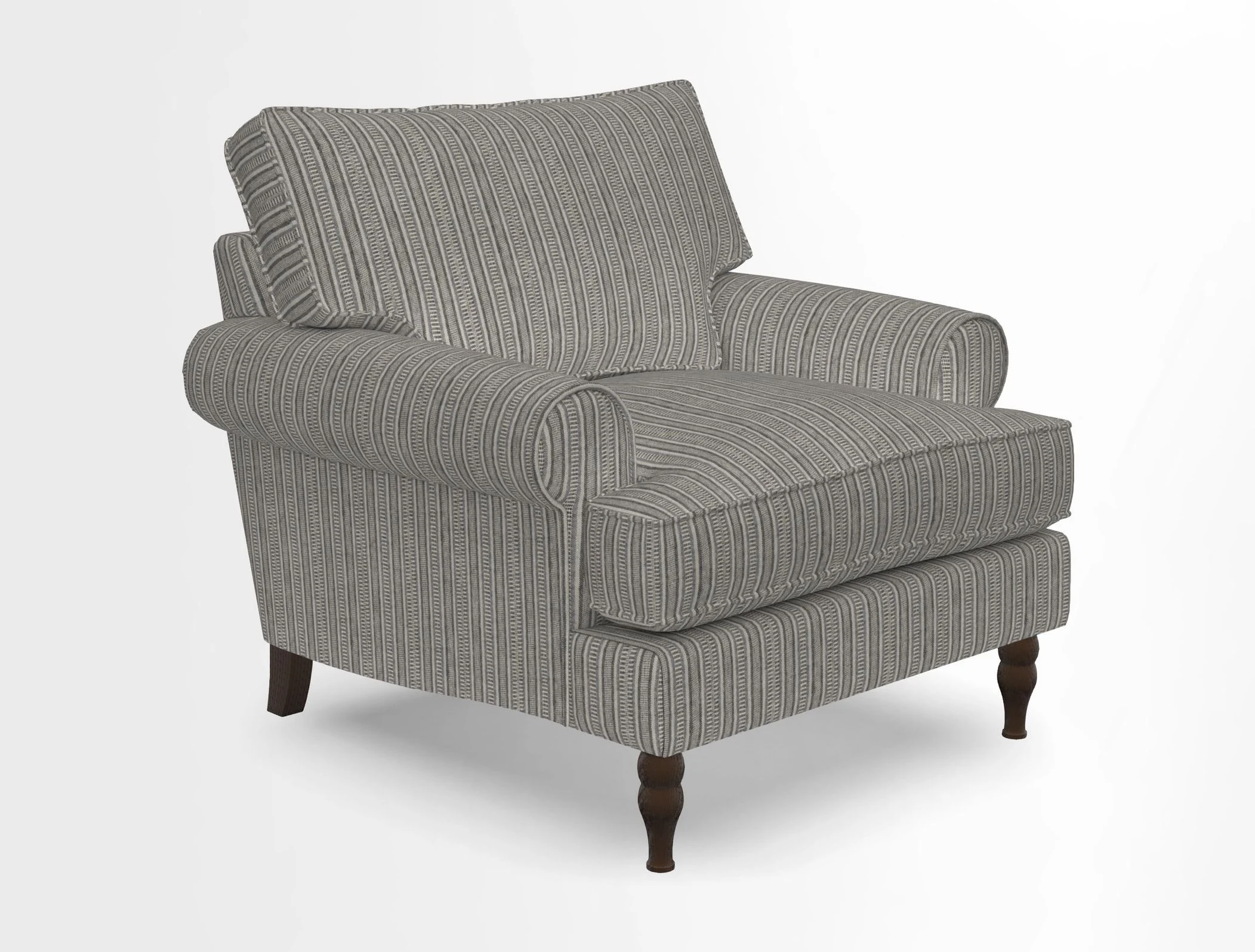 Cooksbridge Chair in Cloth 21 Simple Stripe Bilberry