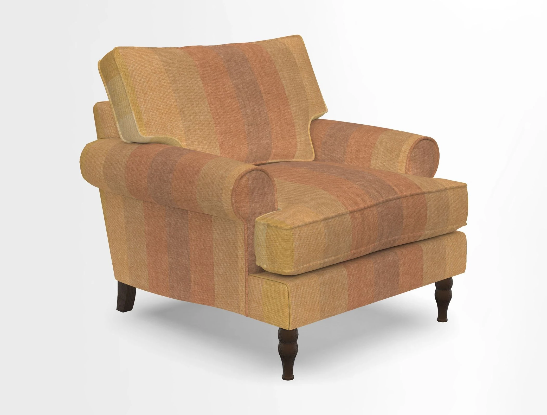 Cooksbridge Chair in Cloth 21 Simple Stripe Bilberry
