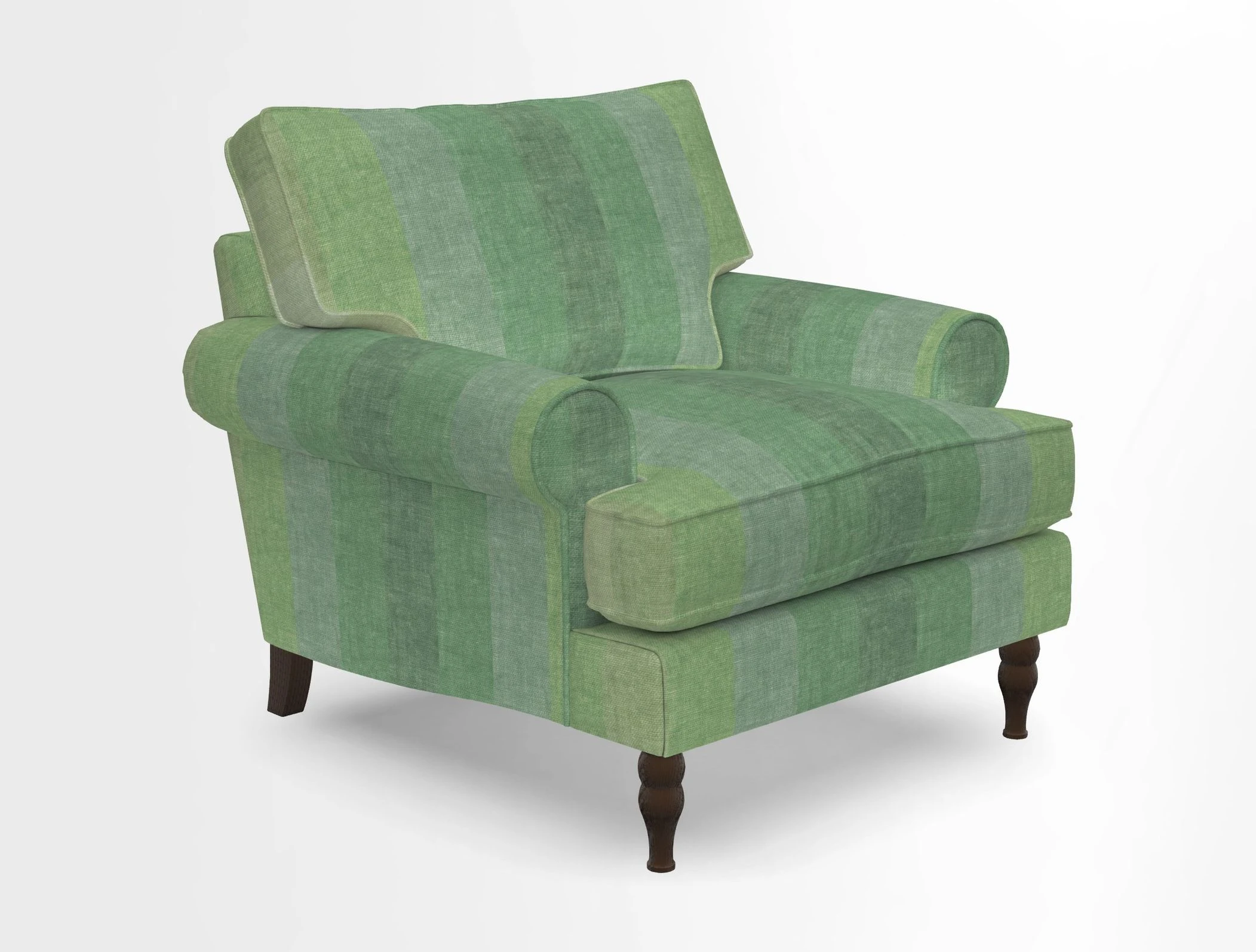 Cooksbridge Chair in Cloth 21 Simple Stripe Bilberry