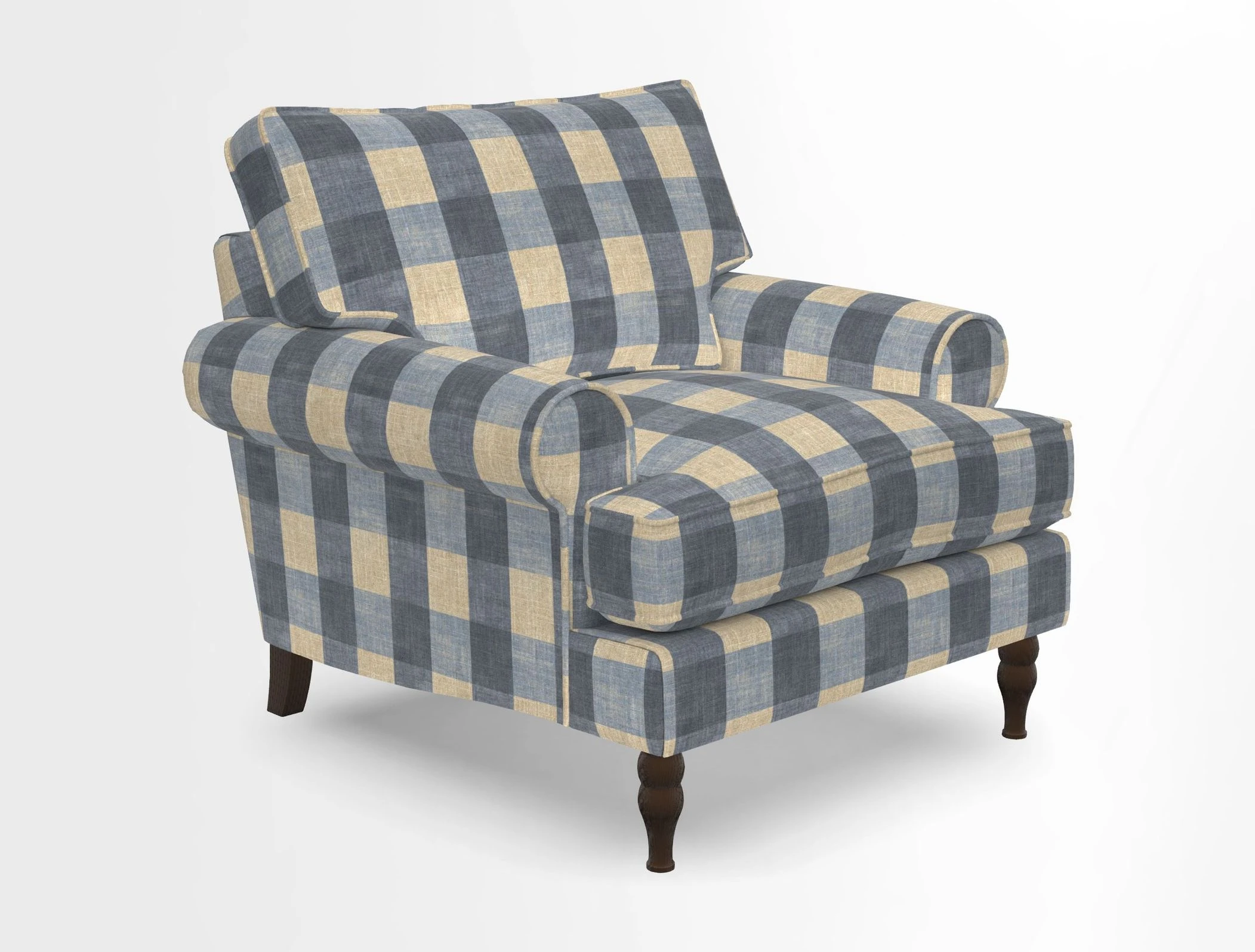 Cooksbridge Chair in Cloth 21 Simple Stripe Bilberry
