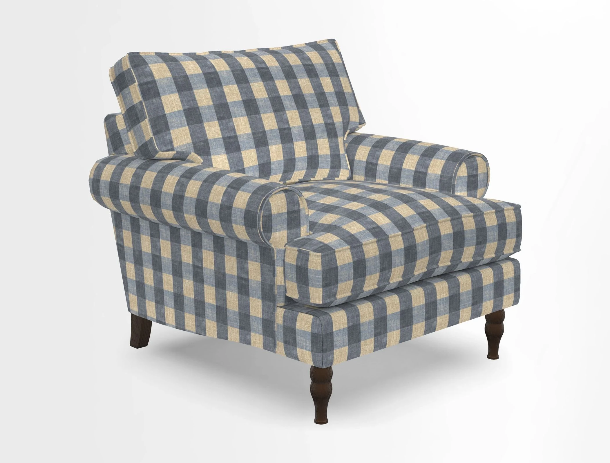 Cooksbridge Chair in Cloth 21 Simple Stripe Bilberry