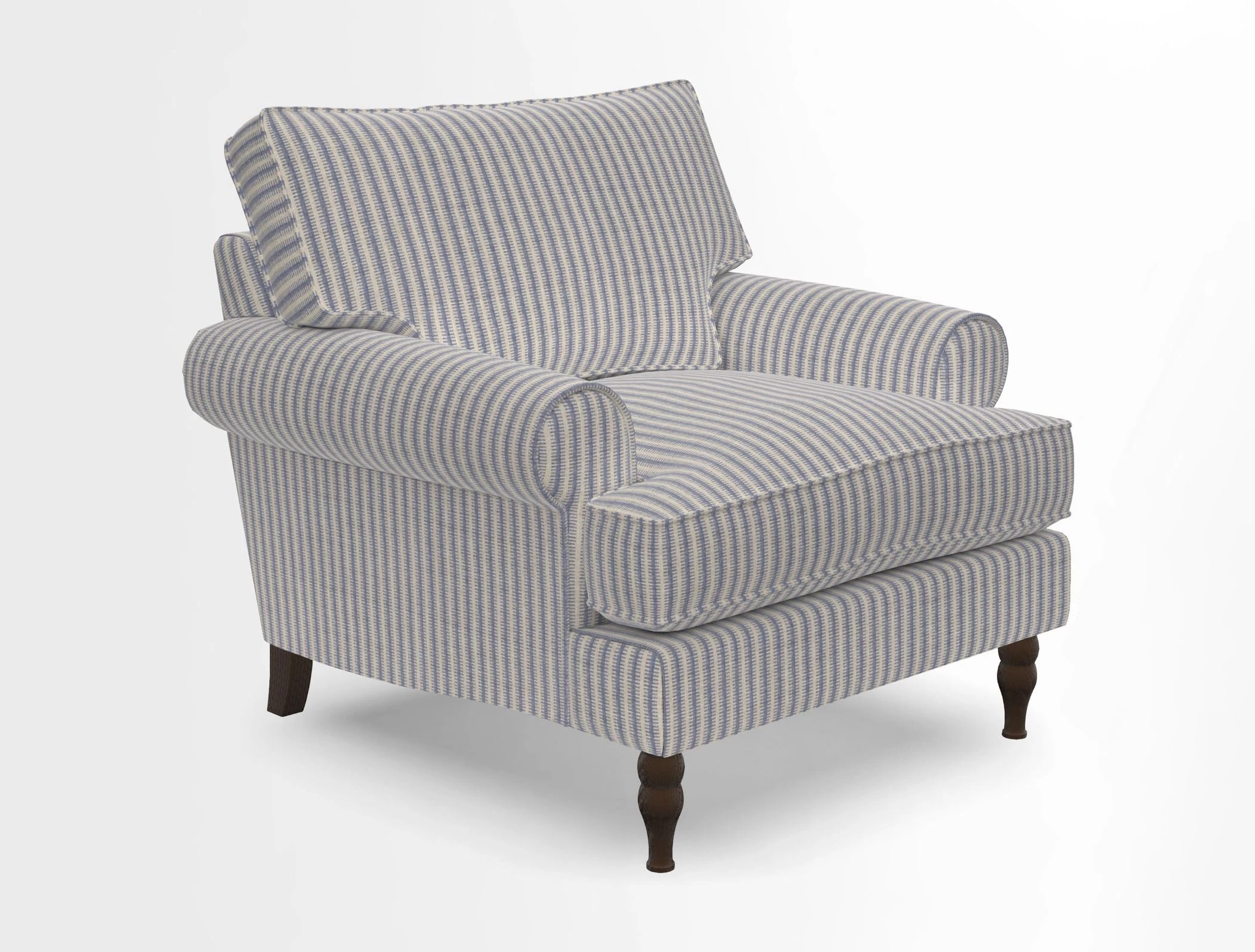 Cooksbridge Chair in Cloth 21 Simple Stripe Bilberry