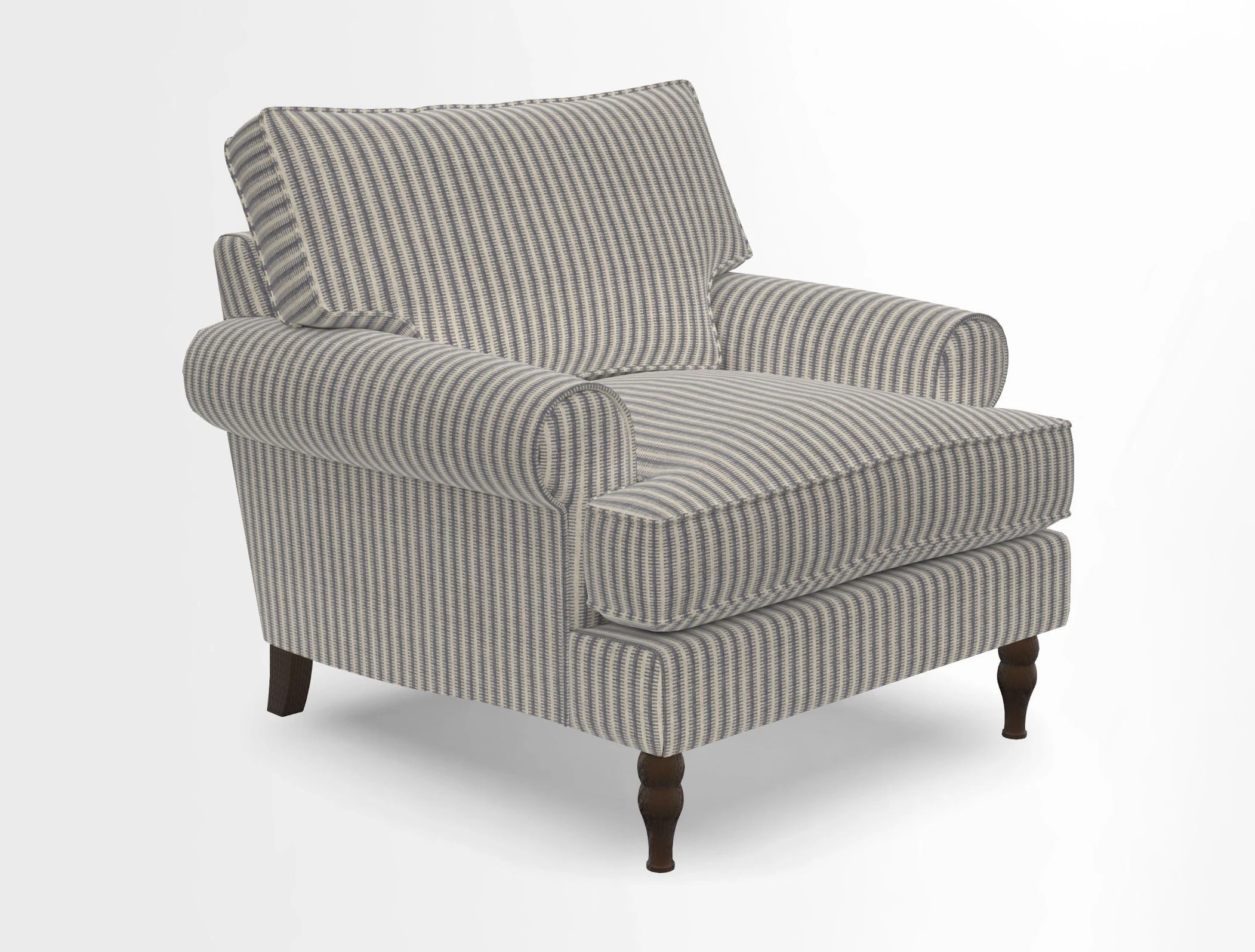 Cooksbridge Chair in Cloth 21 Simple Stripe Bilberry