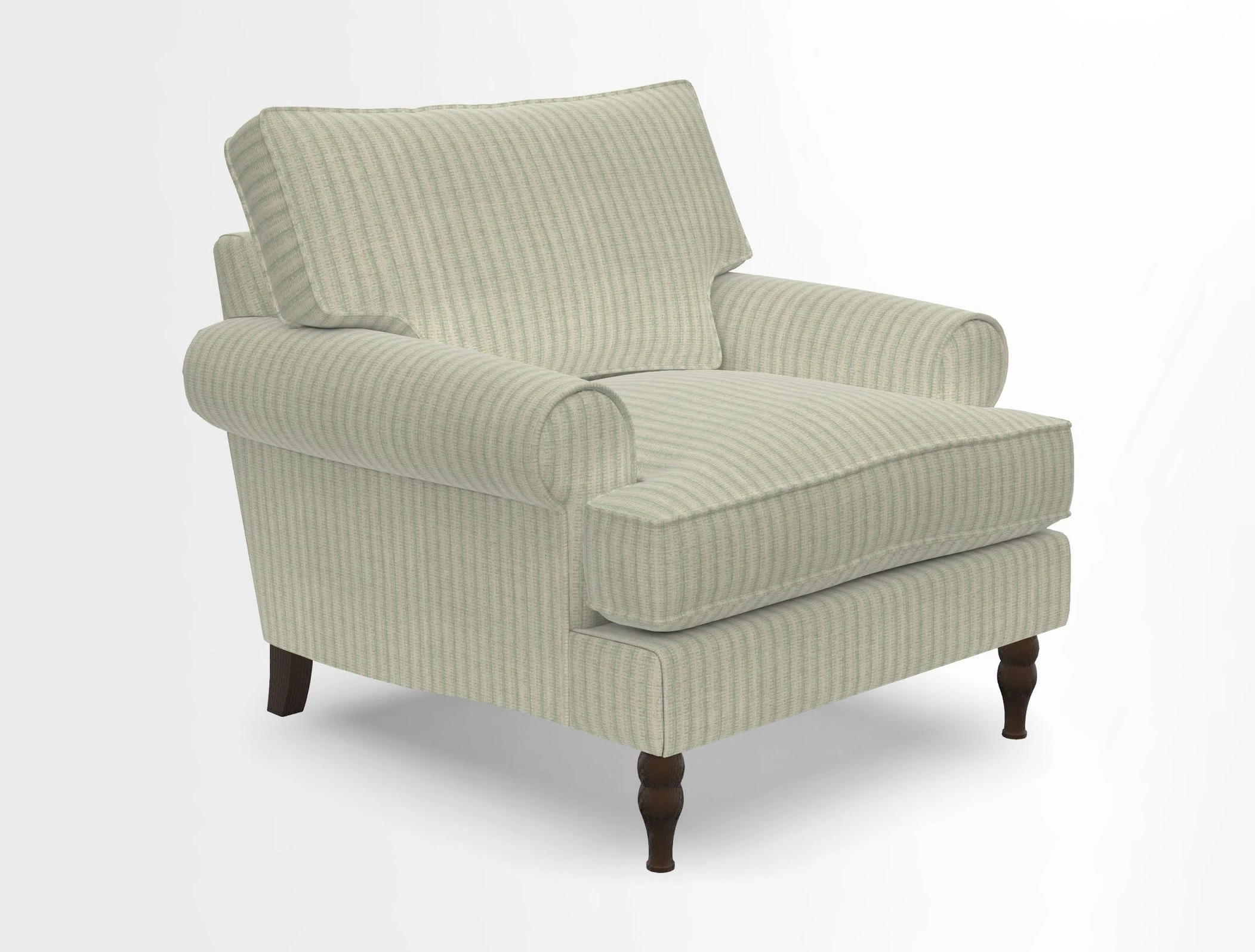 Cooksbridge Chair in Cloth 21 Simple Stripe Bilberry