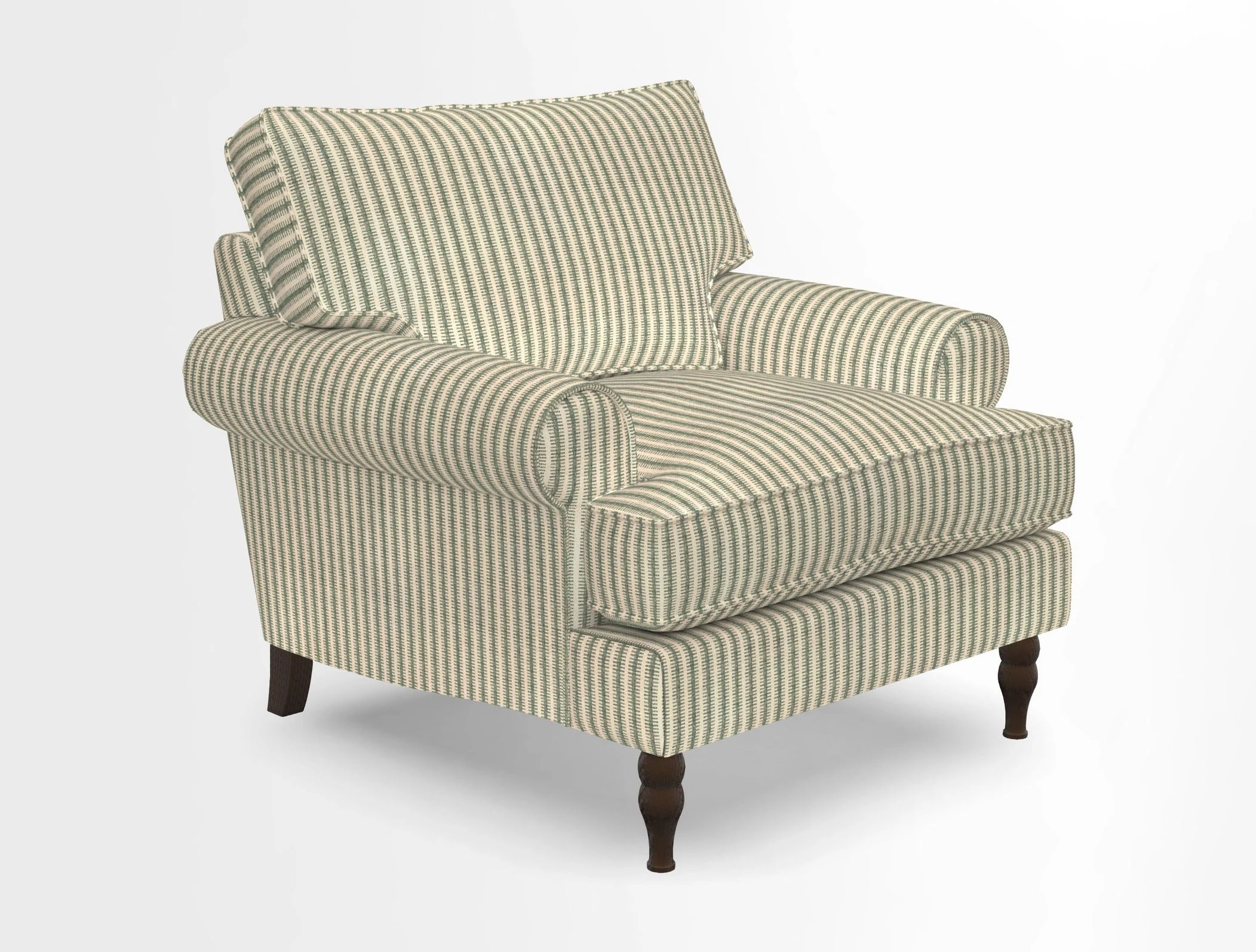 Cooksbridge Chair in Cloth 21 Simple Stripe Bilberry