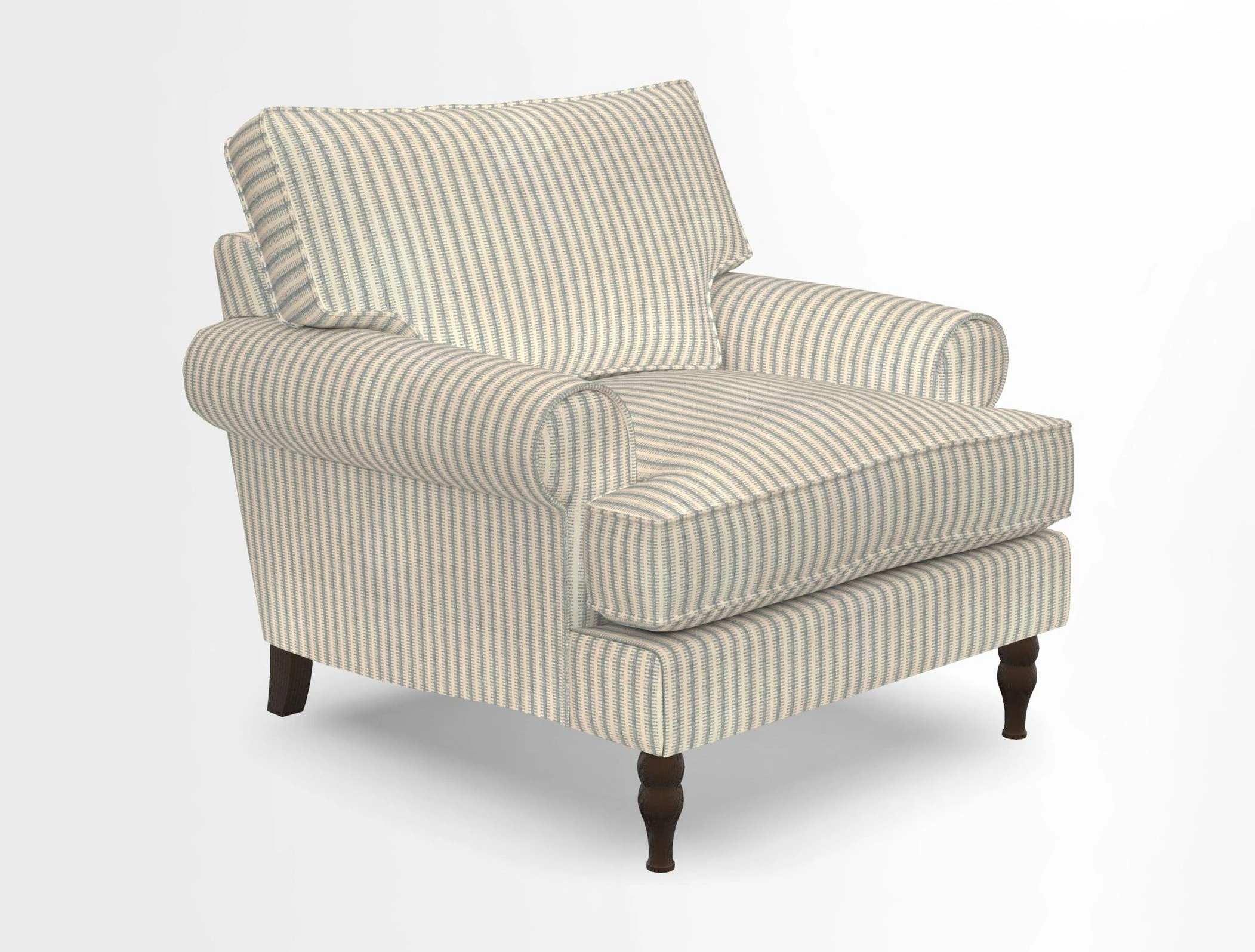 Cooksbridge Chair in Cloth 21 Simple Stripe Bilberry