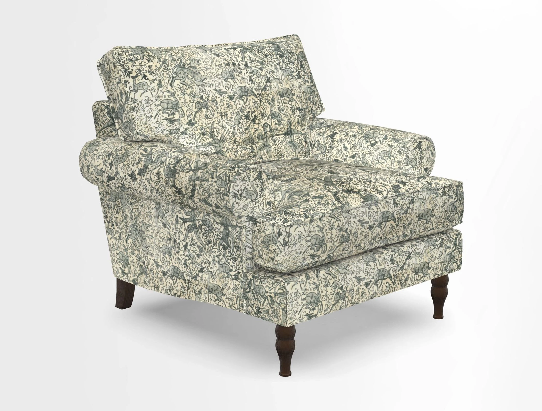 Cooksbridge Chair in Cloth 21 Simple Stripe Bilberry