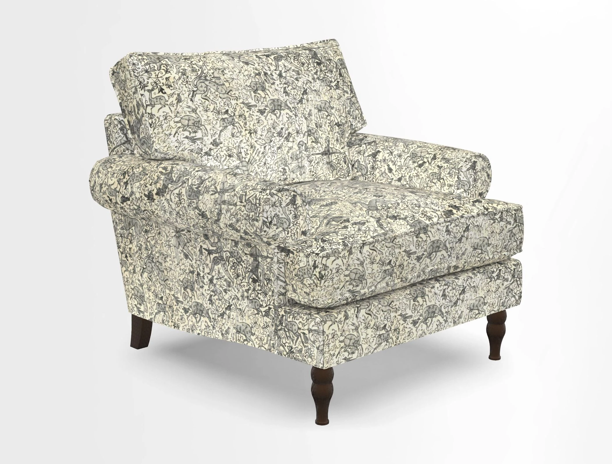 Cooksbridge Chair in Cloth 21 Simple Stripe Bilberry