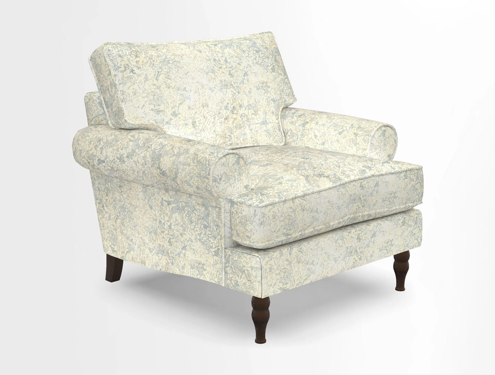 Cooksbridge Chair in Cloth 21 Simple Stripe Bilberry