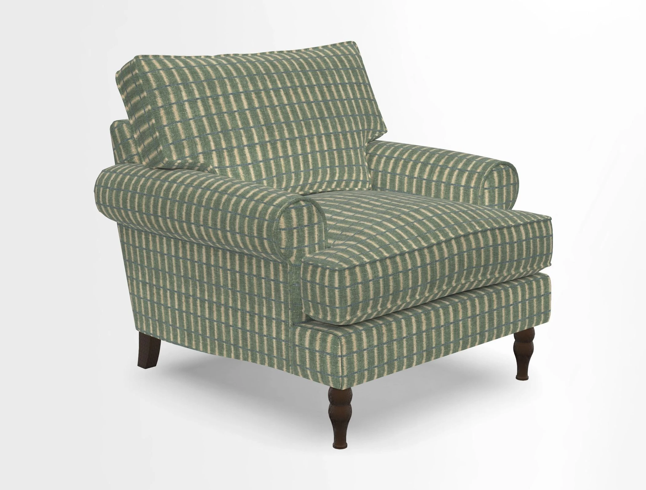 Cooksbridge Chair in Cloth 21 Simple Stripe Bilberry