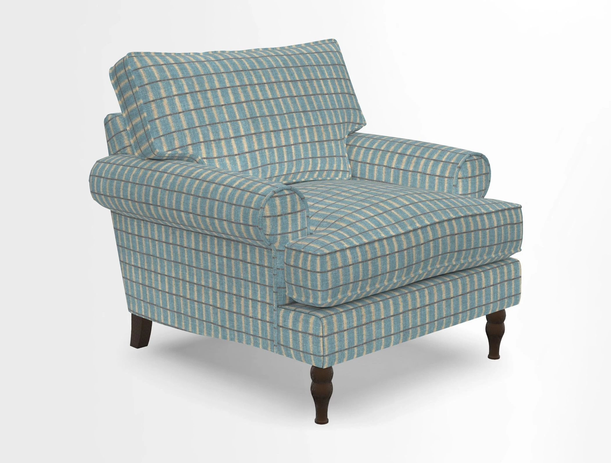 Cooksbridge Chair in Cloth 21 Simple Stripe Bilberry