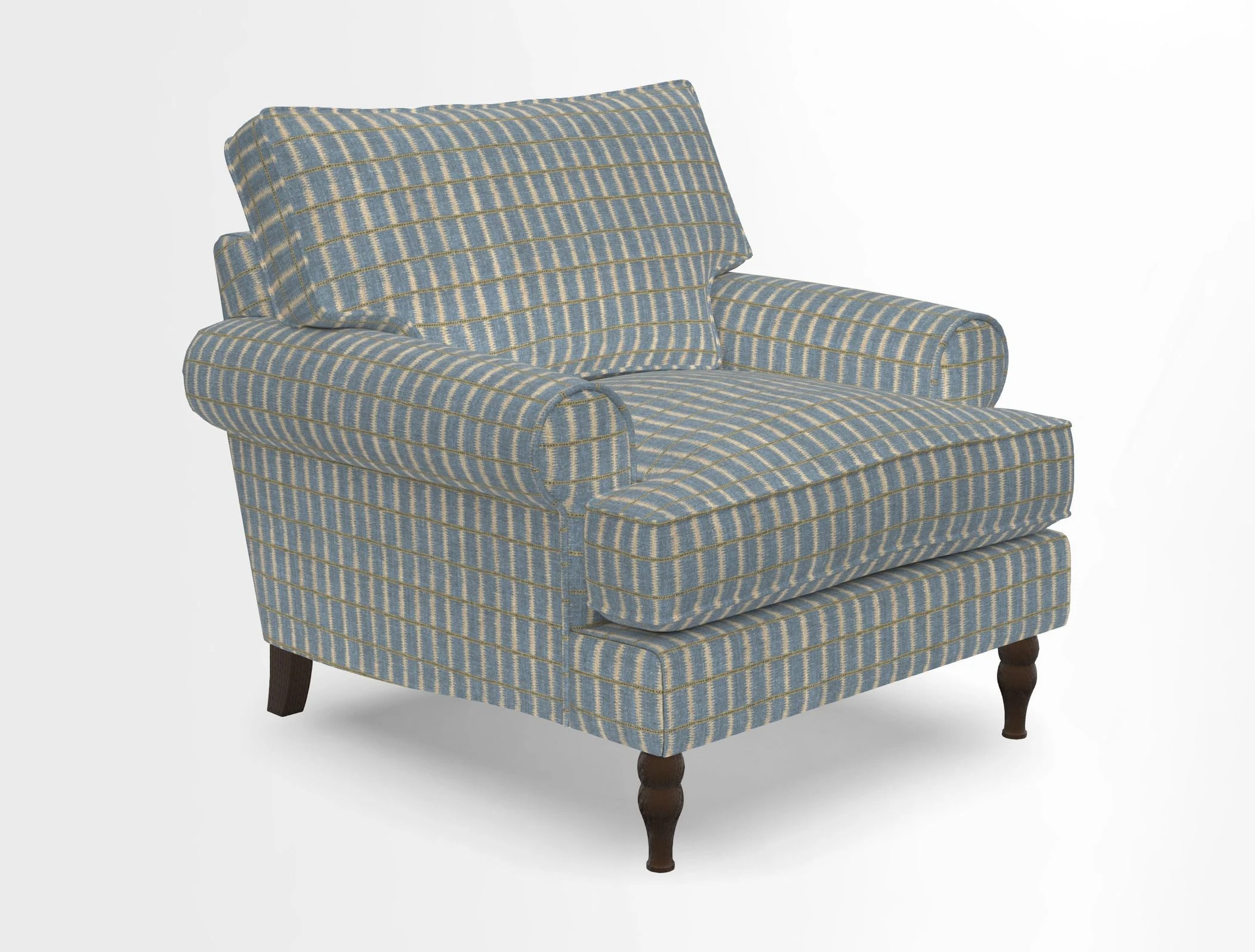 Cooksbridge Chair in Cloth 21 Simple Stripe Bilberry