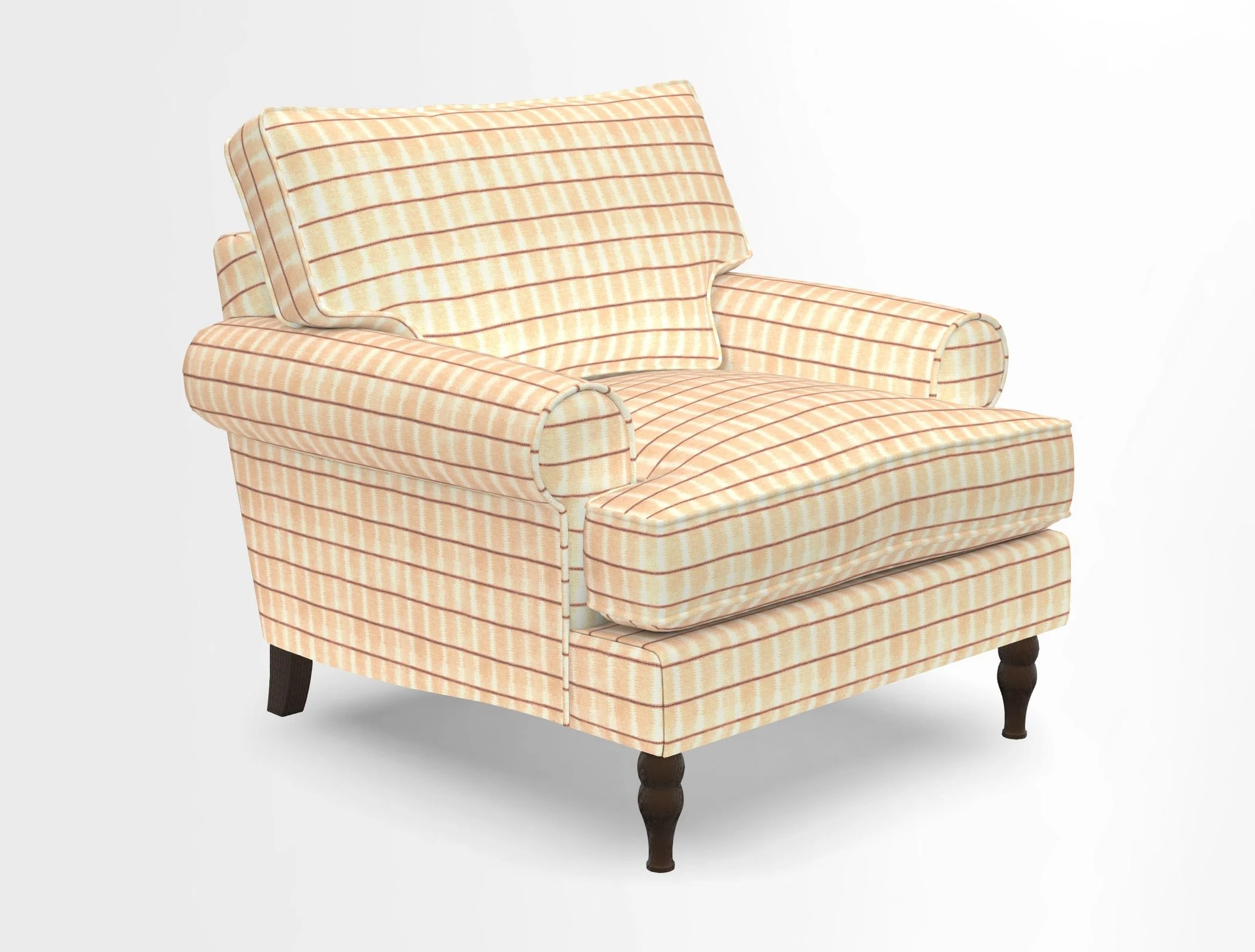 Cooksbridge Chair in Cloth 21 Simple Stripe Bilberry