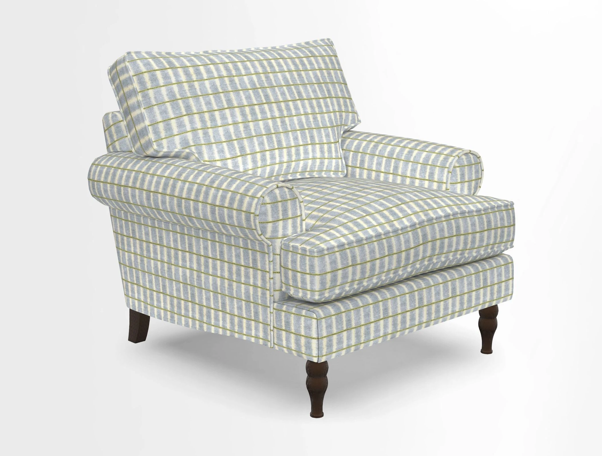 Cooksbridge Chair in Cloth 21 Simple Stripe Bilberry