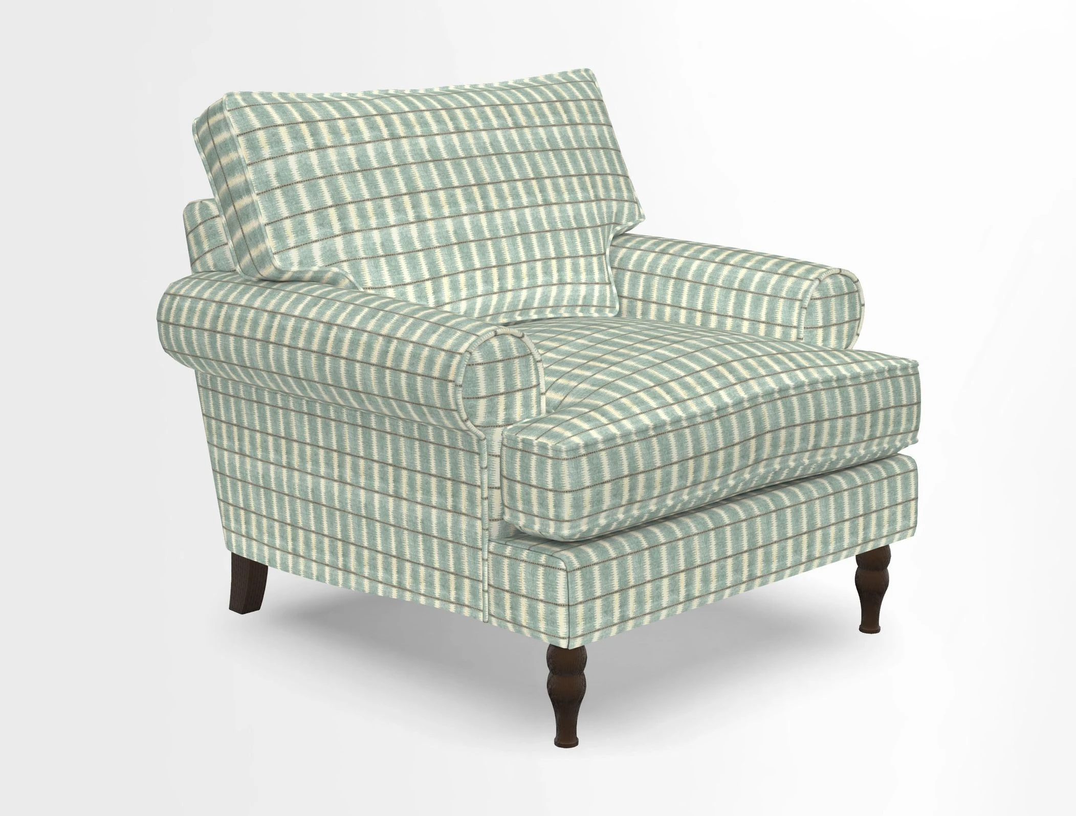 Cooksbridge Chair in Cloth 21 Simple Stripe Bilberry