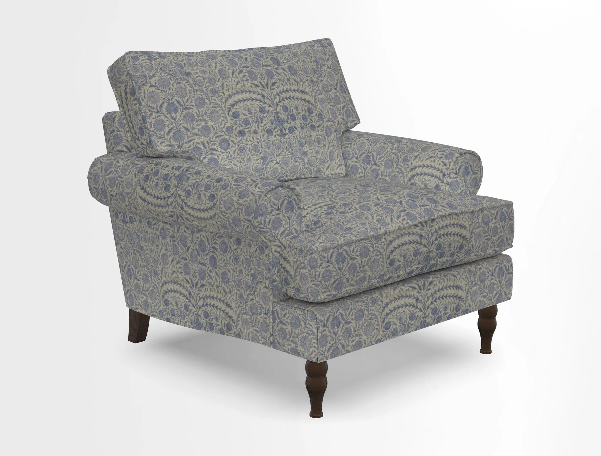 Cooksbridge Chair in Cloth 21 Simple Stripe Bilberry