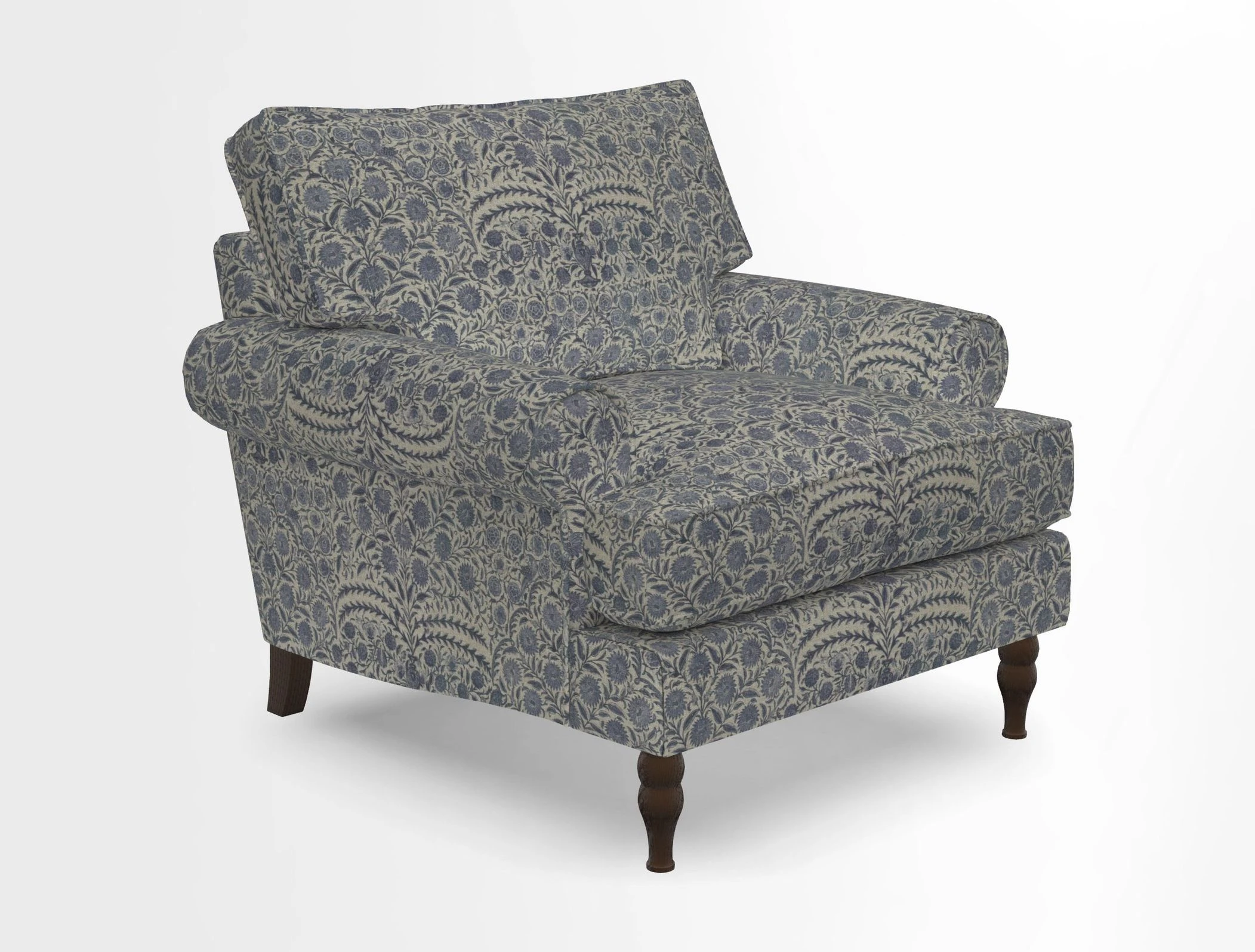 Cooksbridge Chair in Cloth 21 Simple Stripe Bilberry