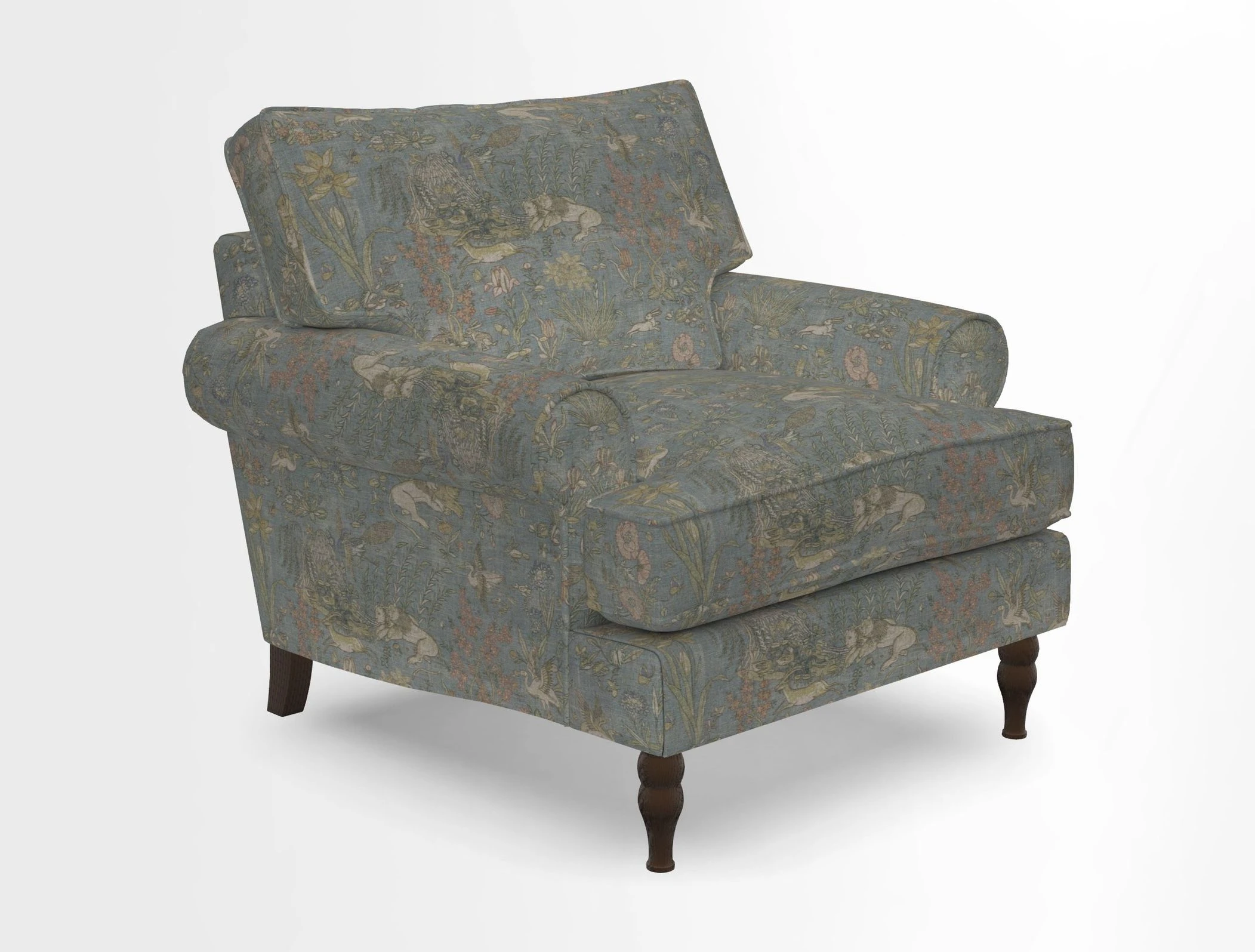 Cooksbridge Chair in Cloth 21 Simple Stripe Bilberry