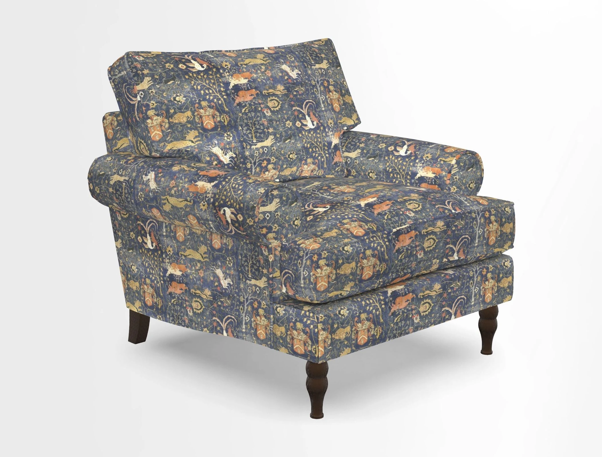 Cooksbridge Chair in Cloth 21 Simple Stripe Bilberry