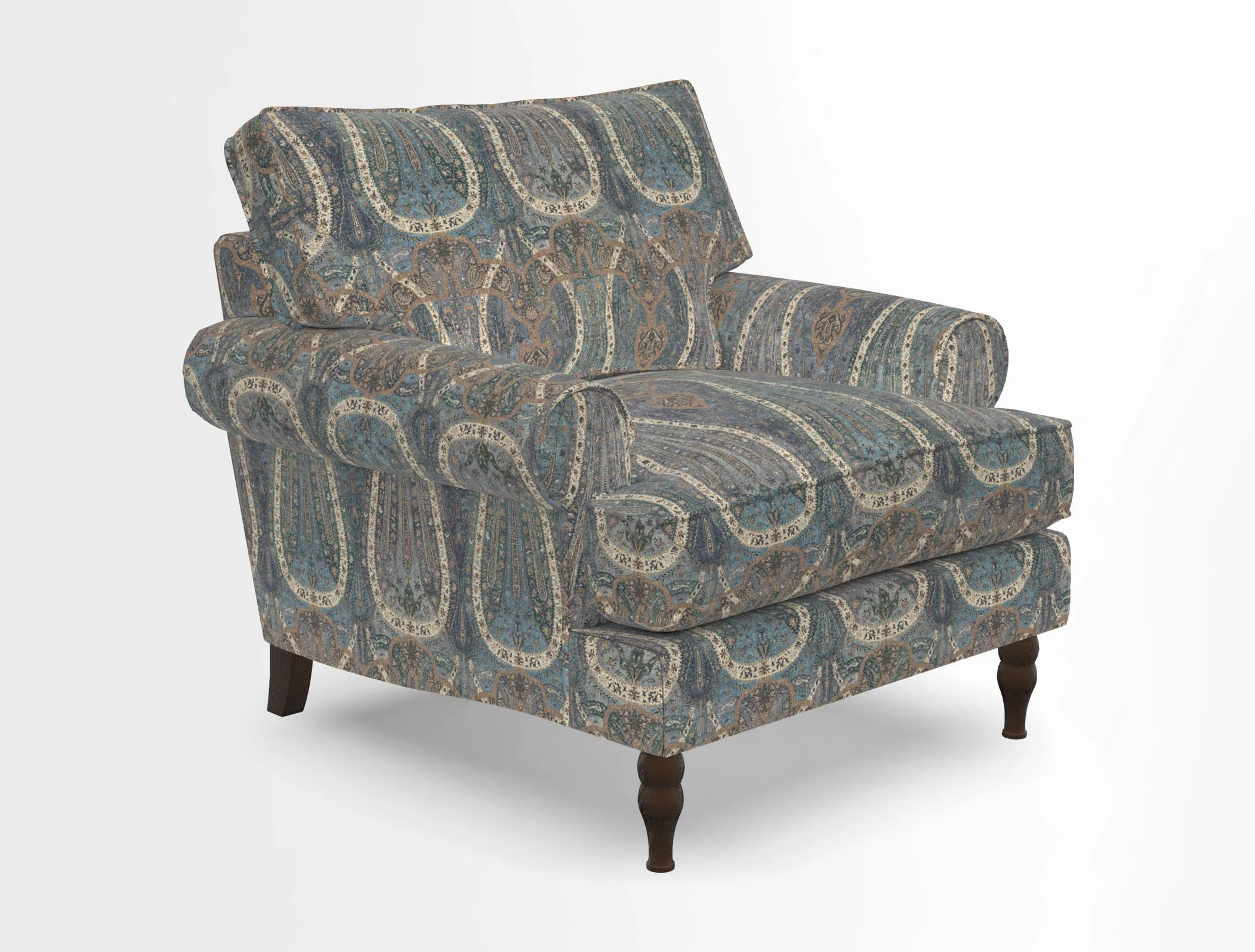 Cooksbridge Chair in Cloth 21 Simple Stripe Bilberry