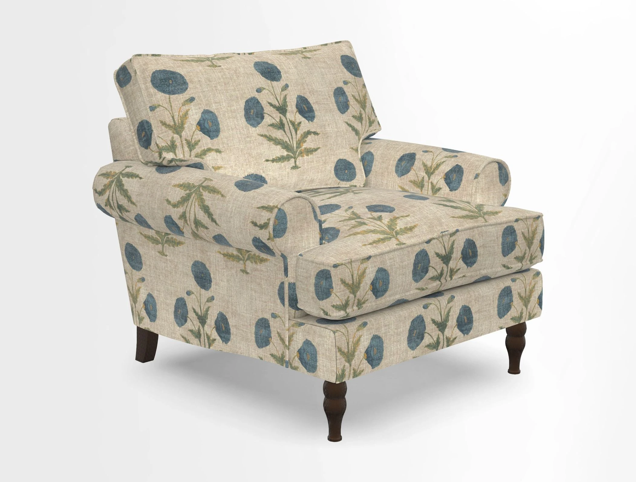 Cooksbridge Chair in Cloth 21 Simple Stripe Bilberry