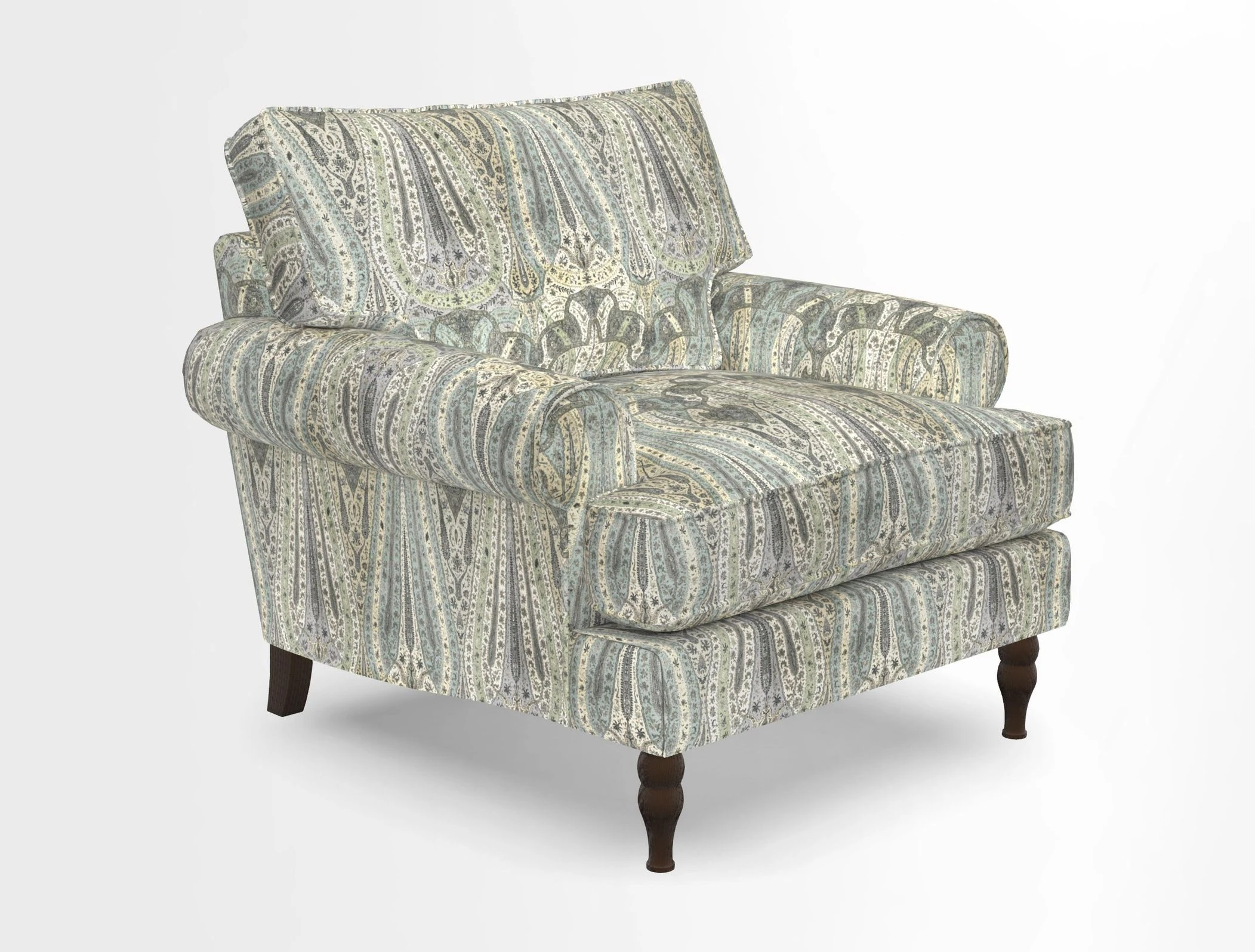 Cooksbridge Chair in Cloth 21 Simple Stripe Bilberry