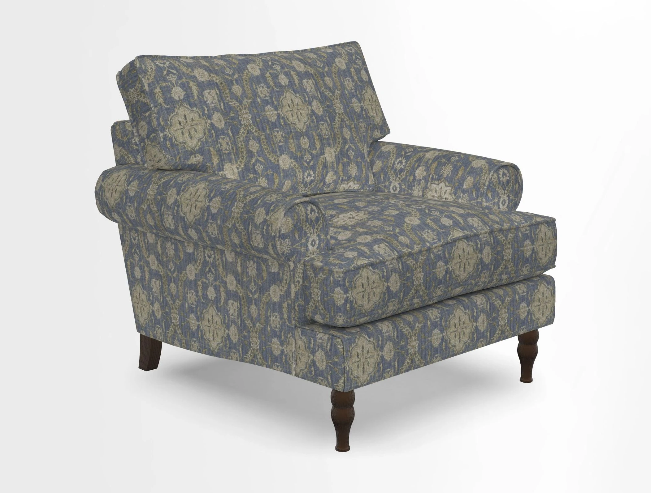 Cooksbridge Chair in Cloth 21 Simple Stripe Bilberry