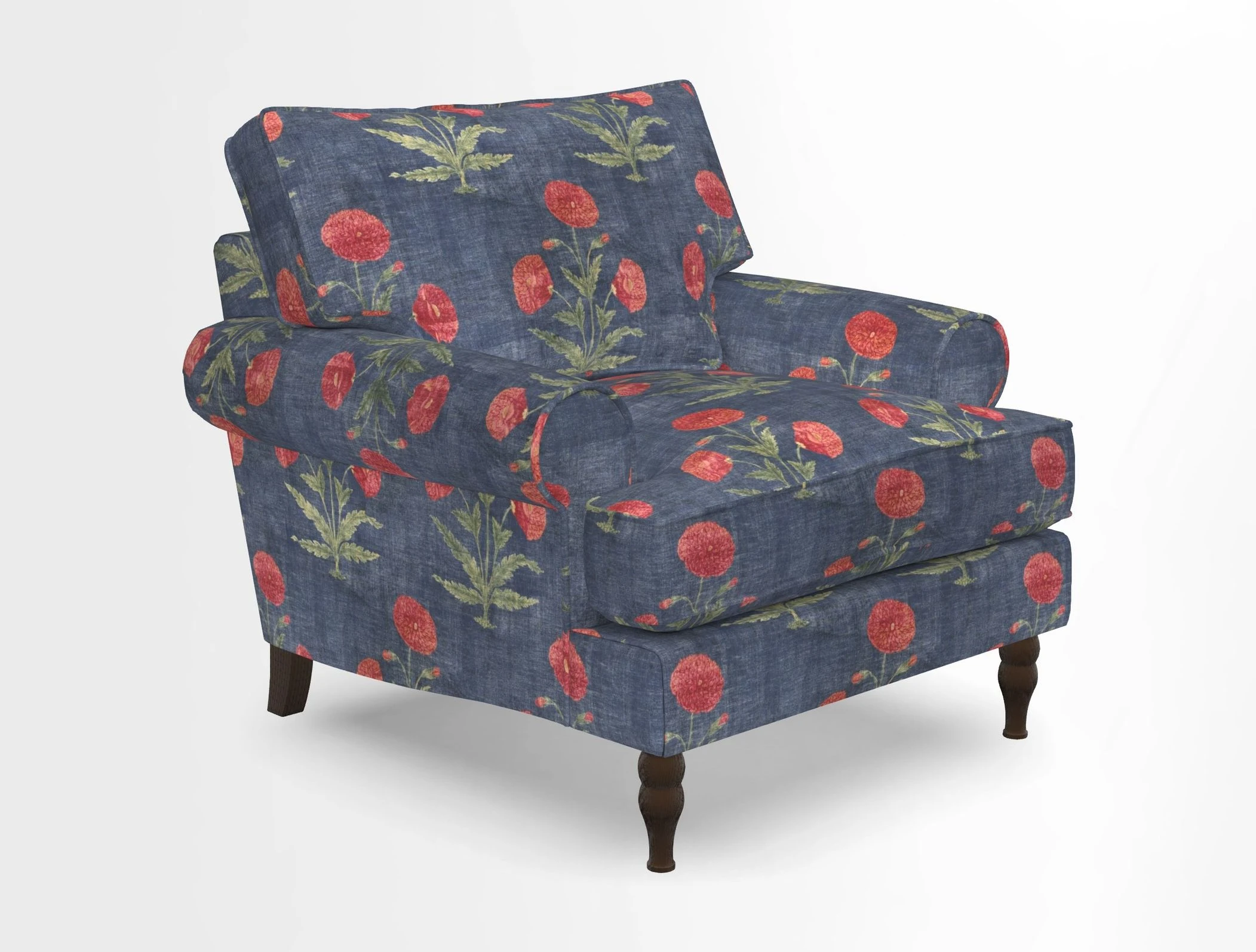 Cooksbridge Chair in Cloth 21 Simple Stripe Bilberry