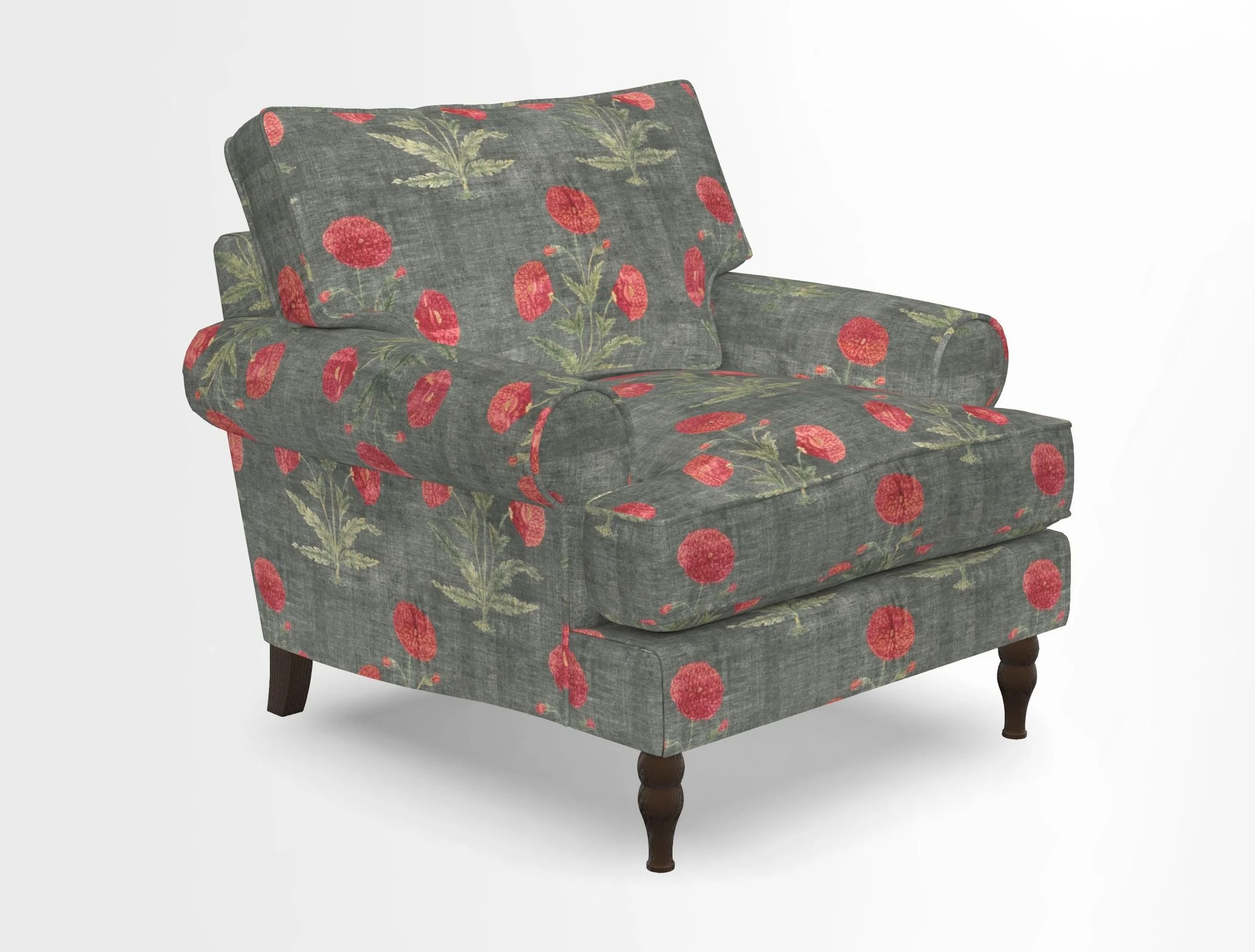 Cooksbridge Chair in Cloth 21 Simple Stripe Bilberry