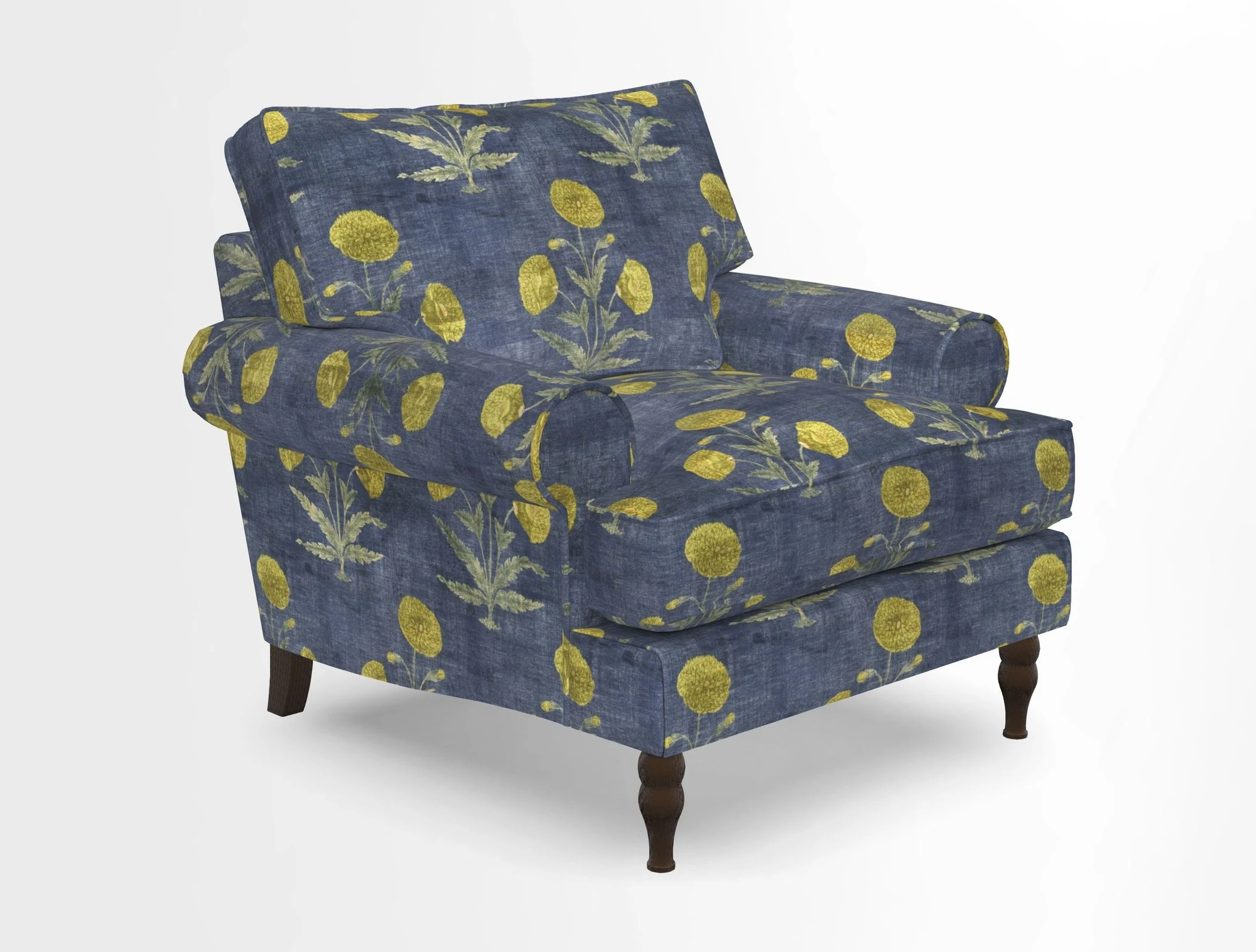 Cooksbridge Chair in Cloth 21 Simple Stripe Bilberry