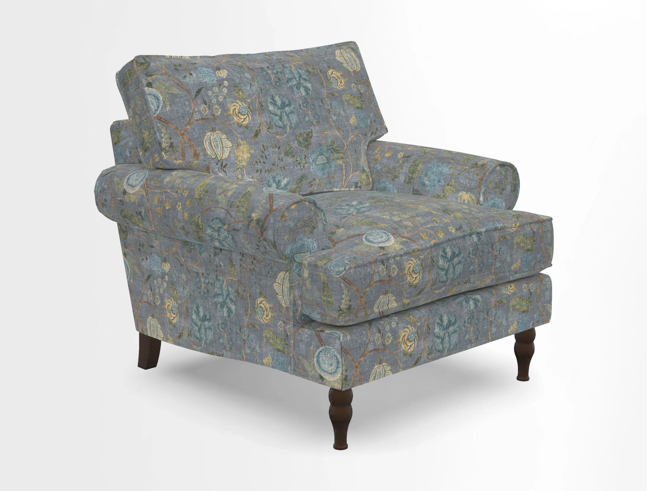 Cooksbridge Chair in Cloth 21 Simple Stripe Bilberry
