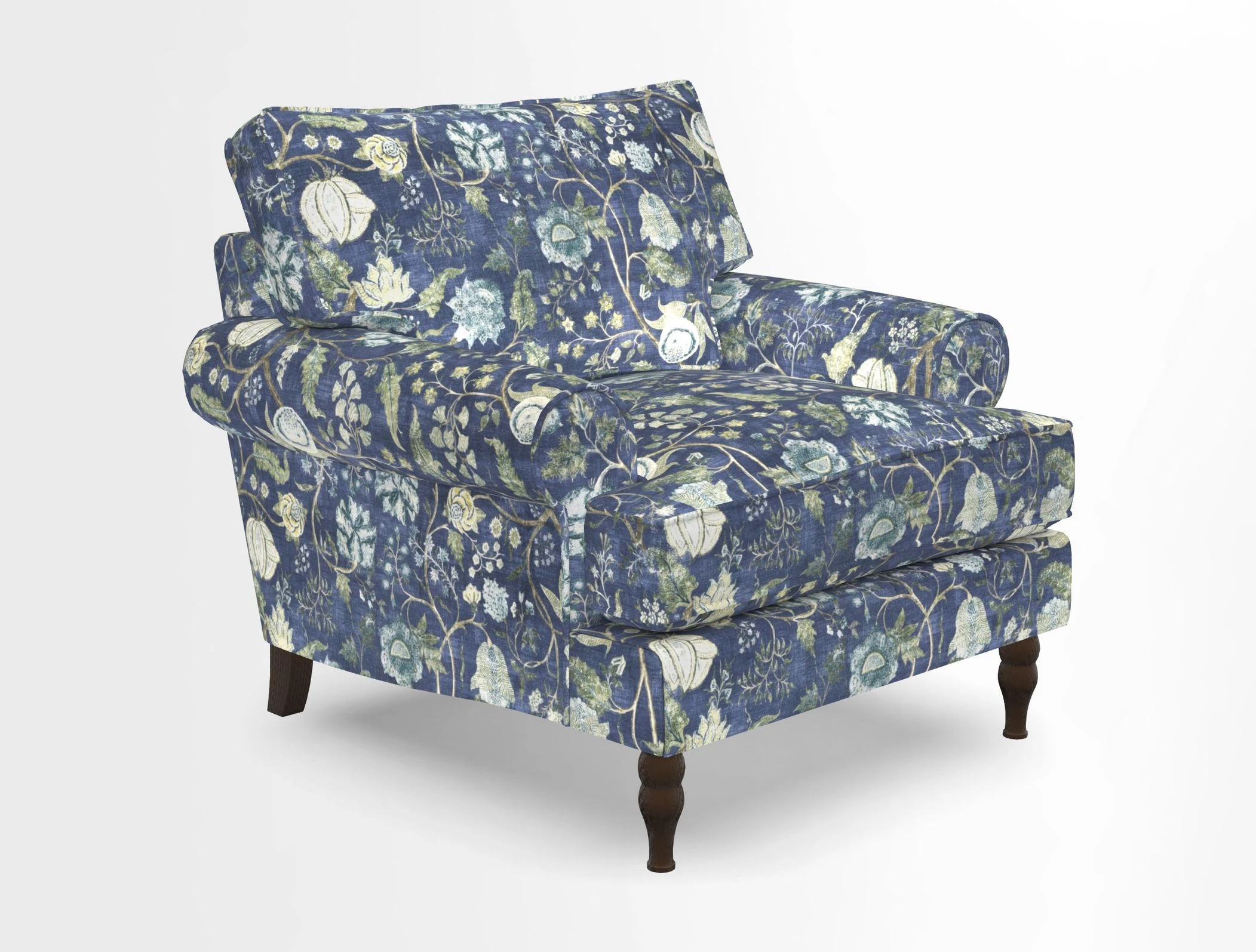 Cooksbridge Chair in Cloth 21 Simple Stripe Bilberry