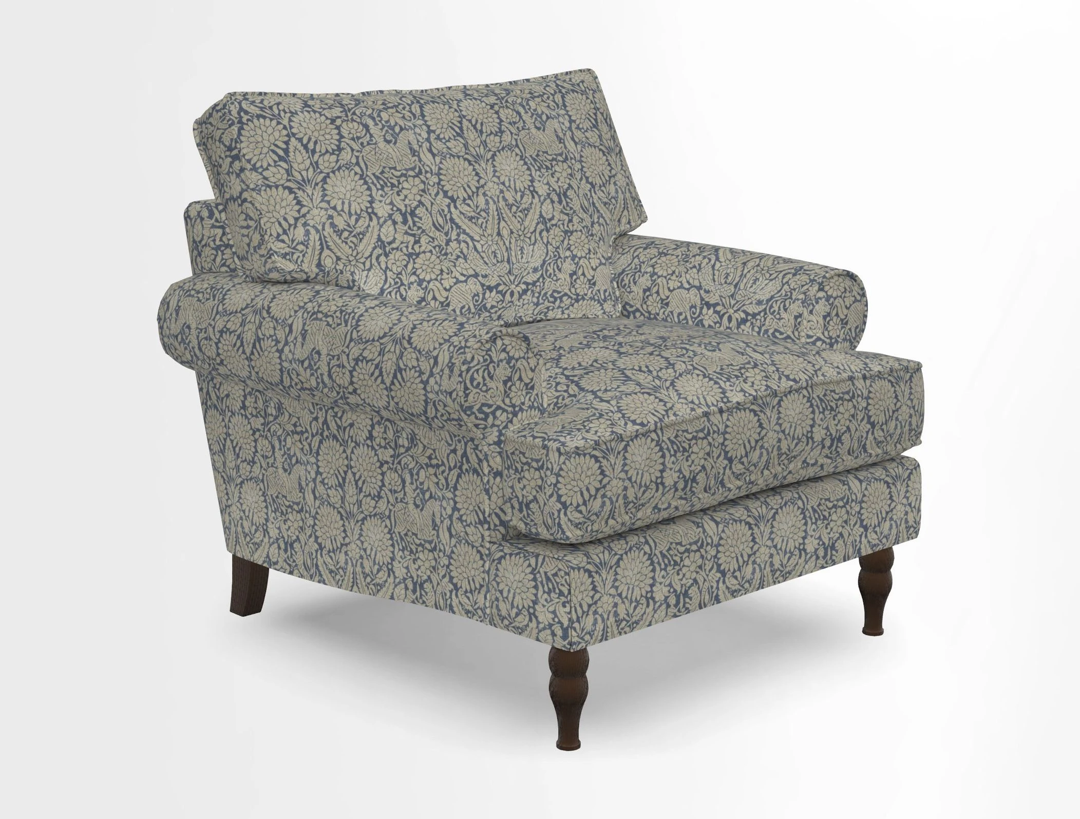 Cooksbridge Chair in Cloth 21 Simple Stripe Bilberry