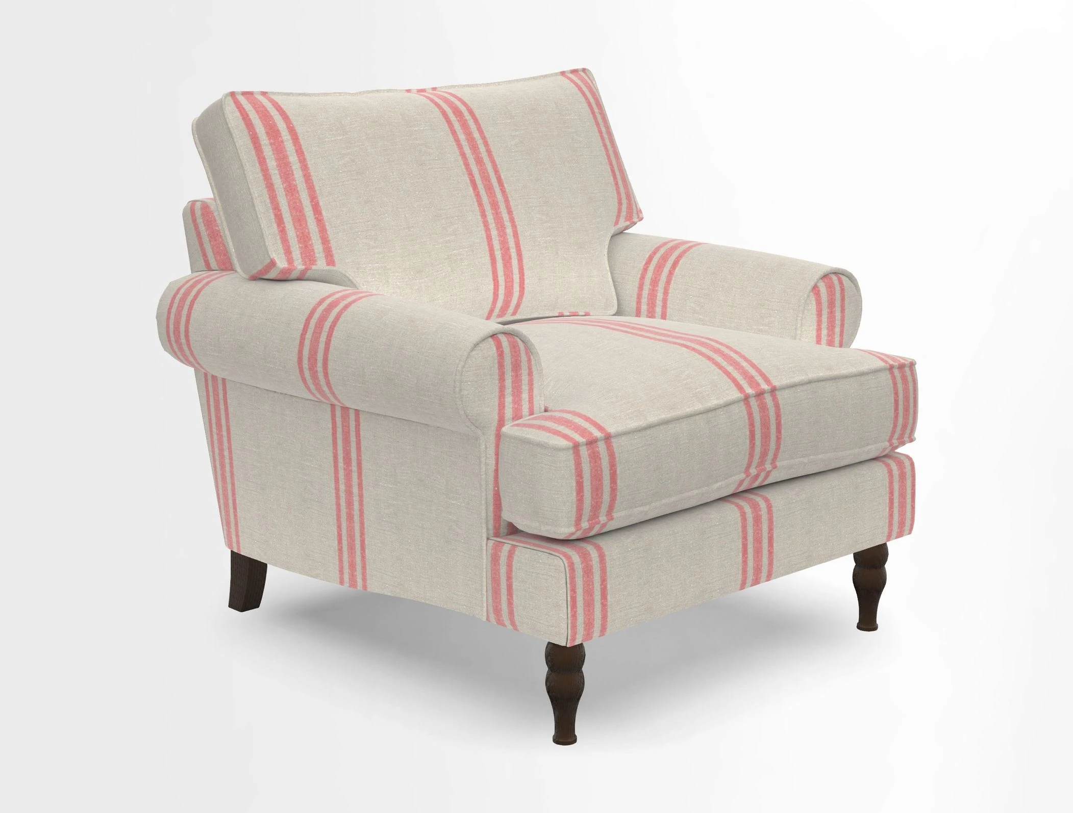 Cooksbridge Chair in Cloth 21 Simple Stripe Bilberry