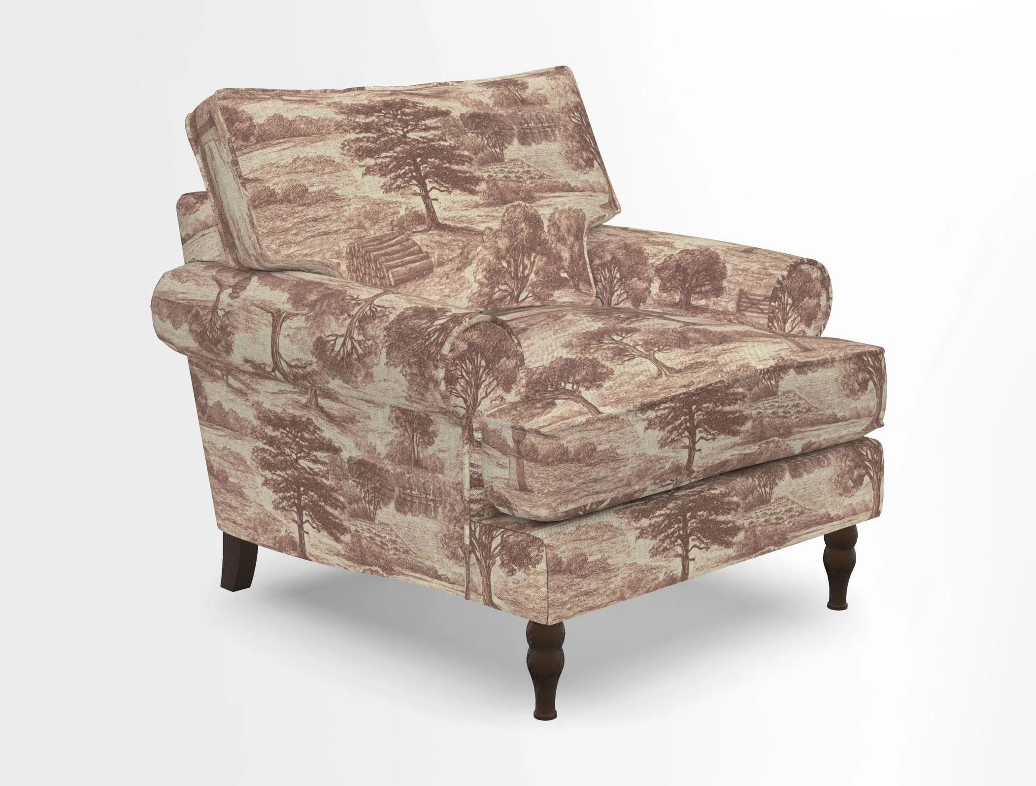 Cooksbridge Chair in Cloth 21 Simple Stripe Bilberry