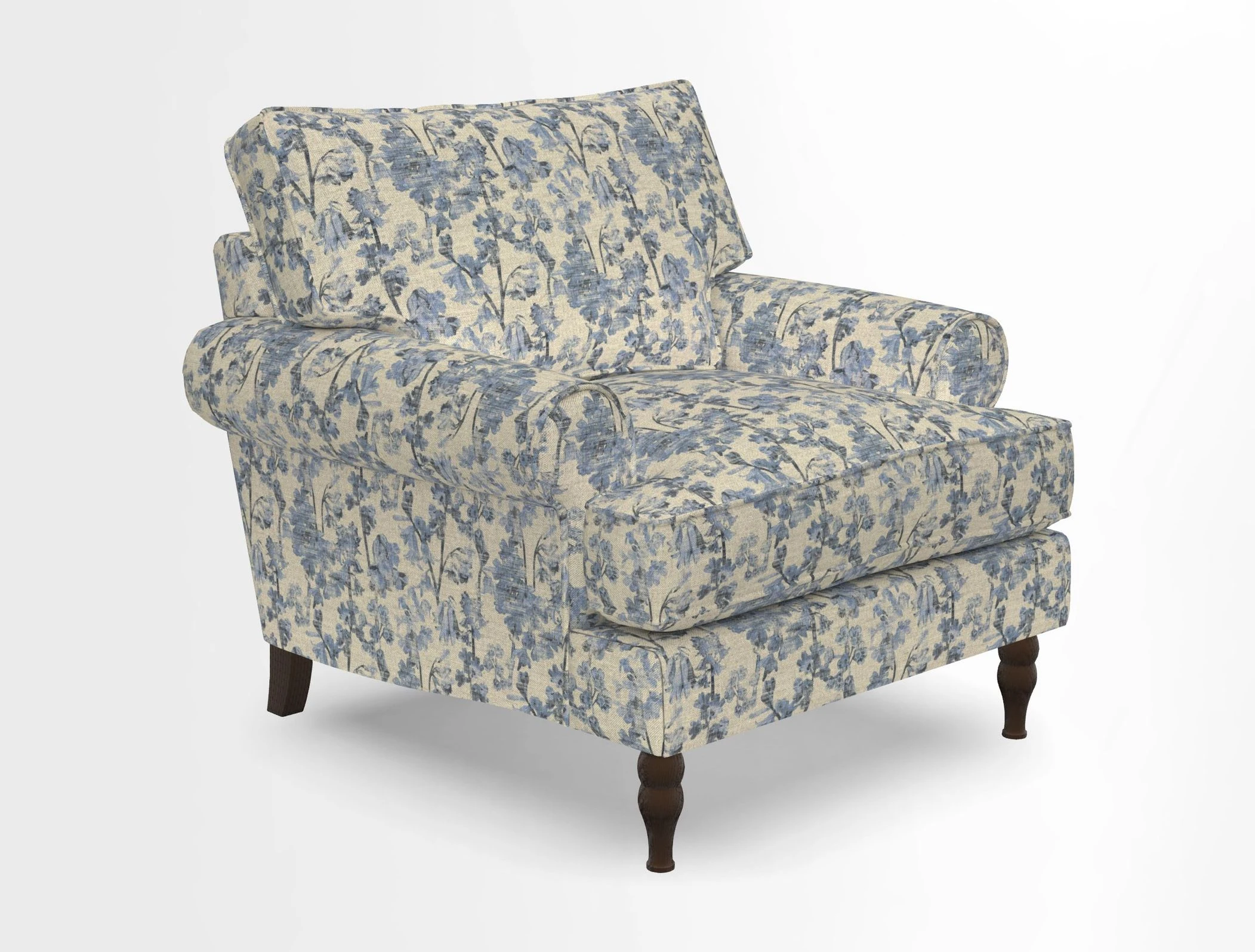 Cooksbridge Chair in Cloth 21 Simple Stripe Bilberry