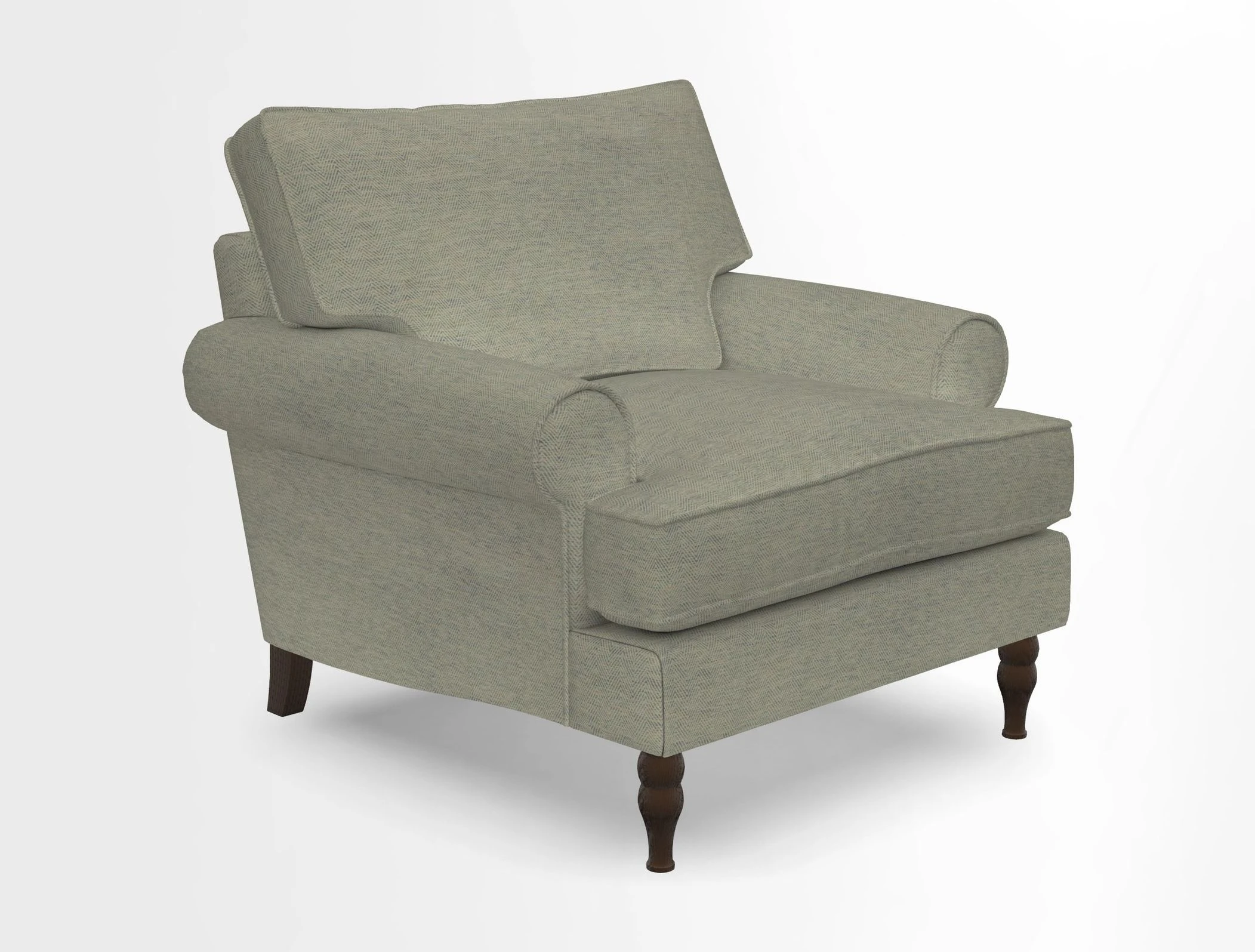 Cooksbridge Chair in Cloth 21 Simple Stripe Bilberry