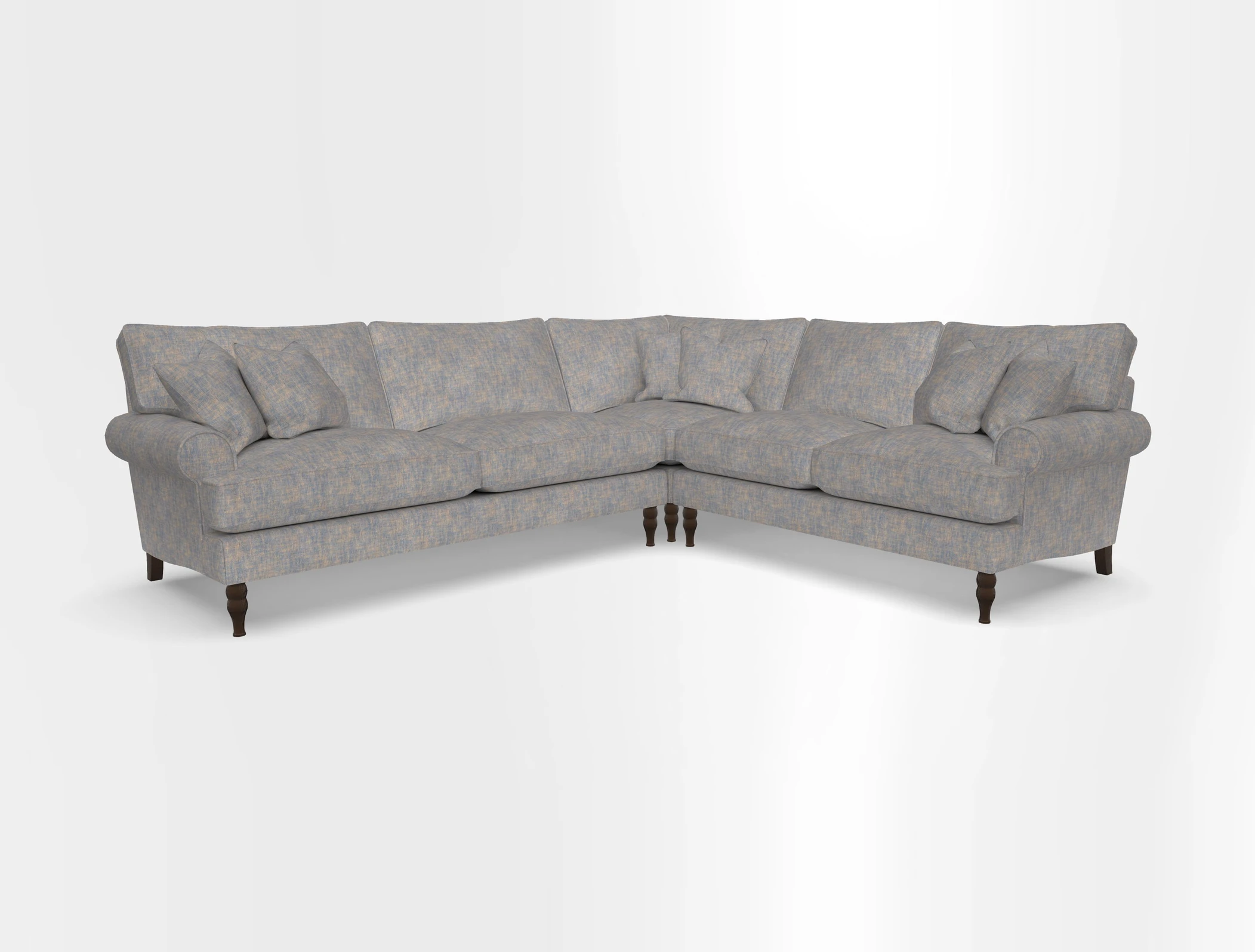 Cooksbridge corner sofa LHF in Cloth 21 Oak Leaf Beech