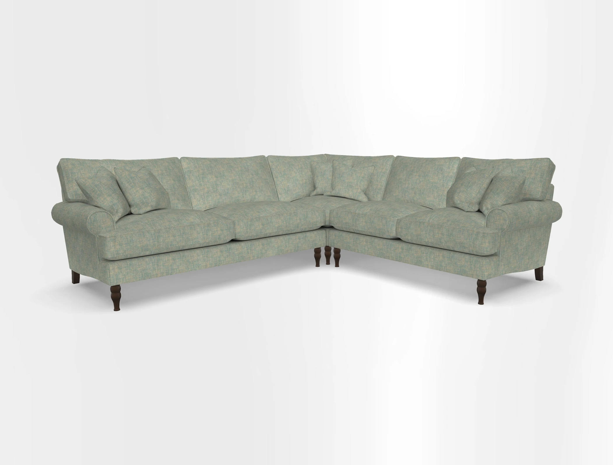 Cooksbridge corner sofa LHF in Cloth 21 Oak Leaf Beech