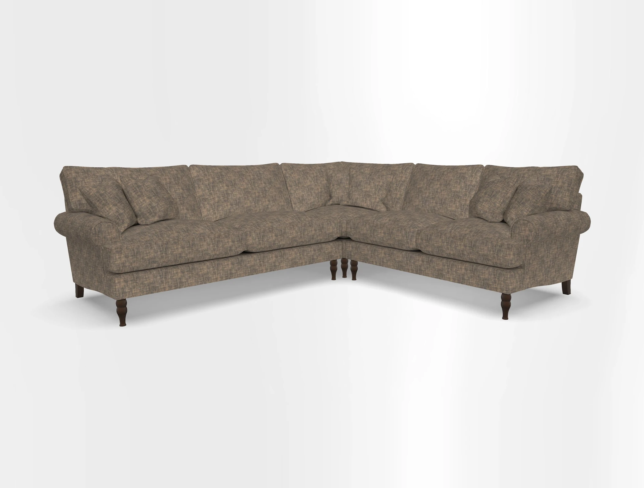 Cooksbridge corner sofa LHF in Cloth 21 Oak Leaf Beech