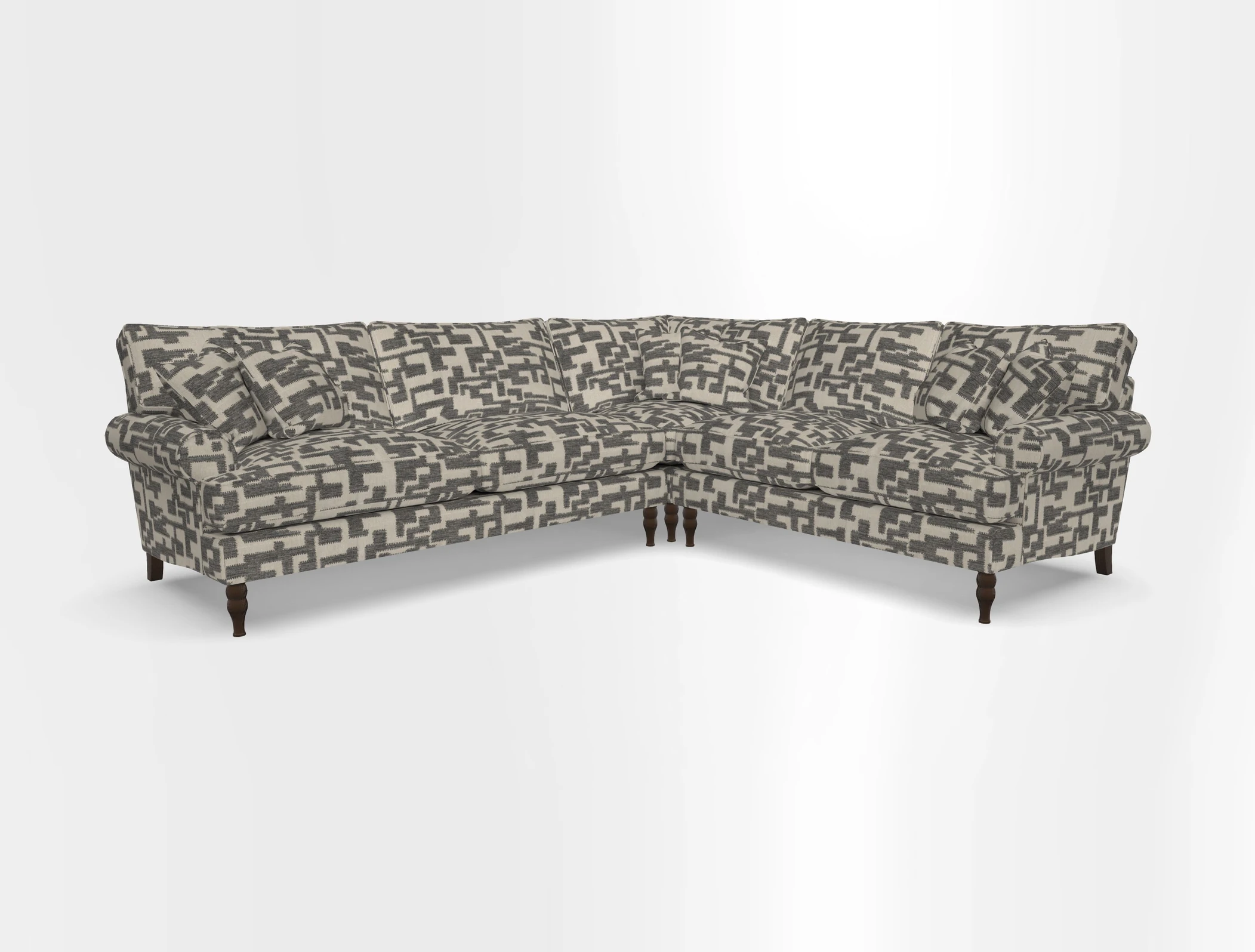 Cooksbridge corner sofa LHF in Cloth 21 Oak Leaf Beech