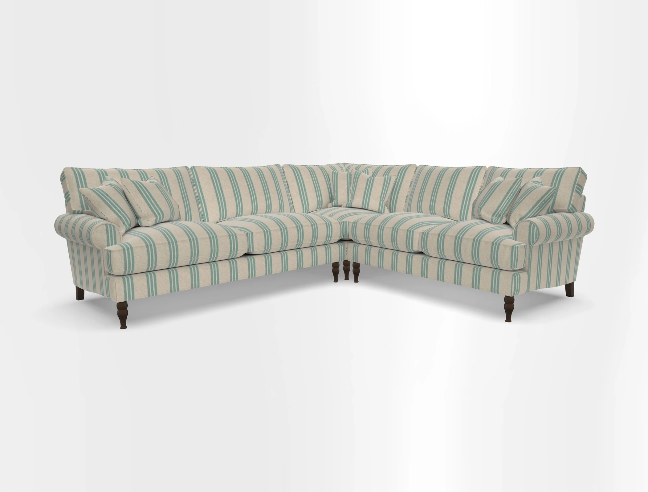 Cooksbridge corner sofa LHF in Cloth 21 Oak Leaf Beech