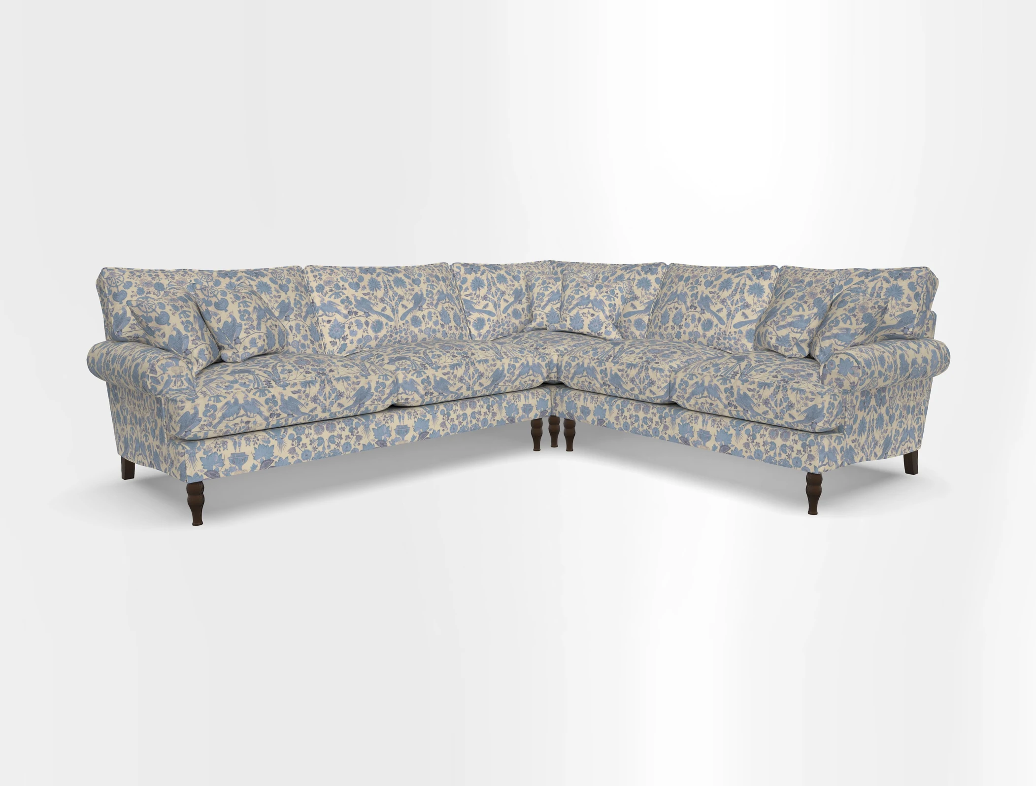 Cooksbridge corner sofa LHF in Cloth 21 Oak Leaf Beech